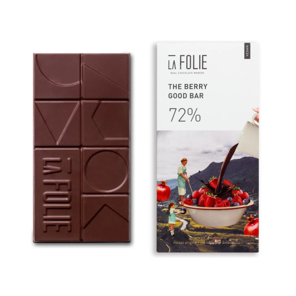 72% The Berry Good Bar Chocolate, 60g - Image 2
