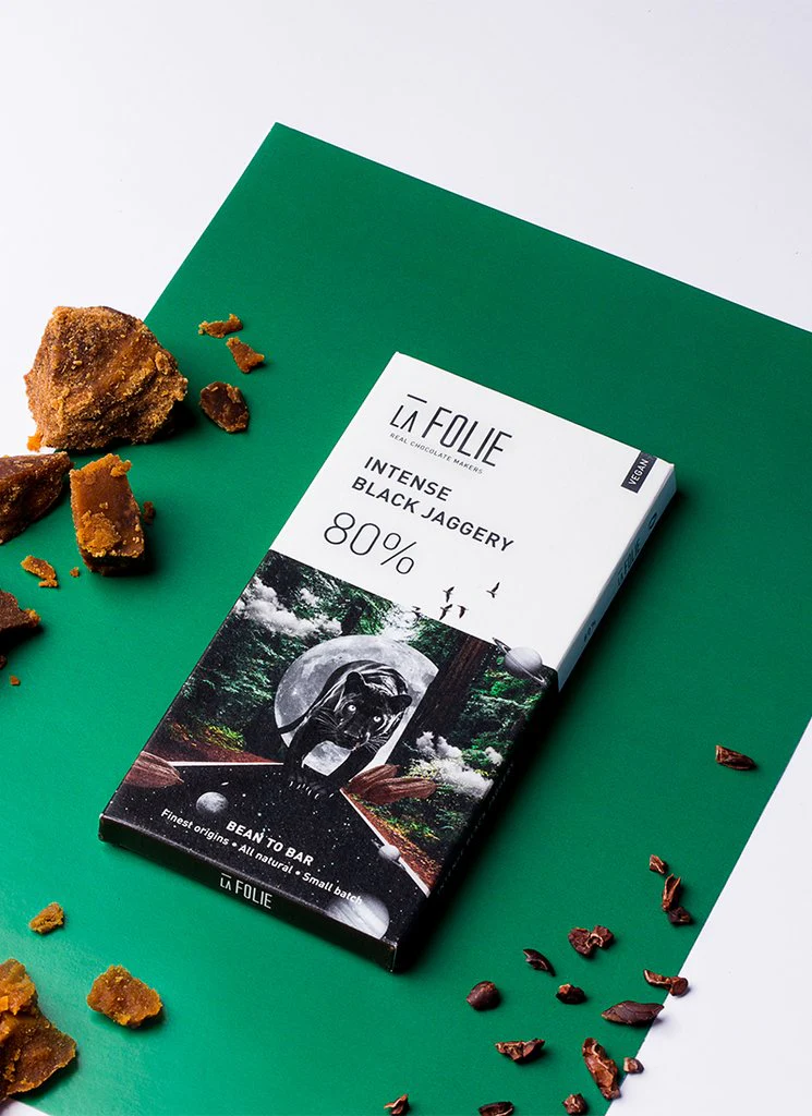 80% Intense Black Jaggery Chocolate Bar, 60g - Image 4