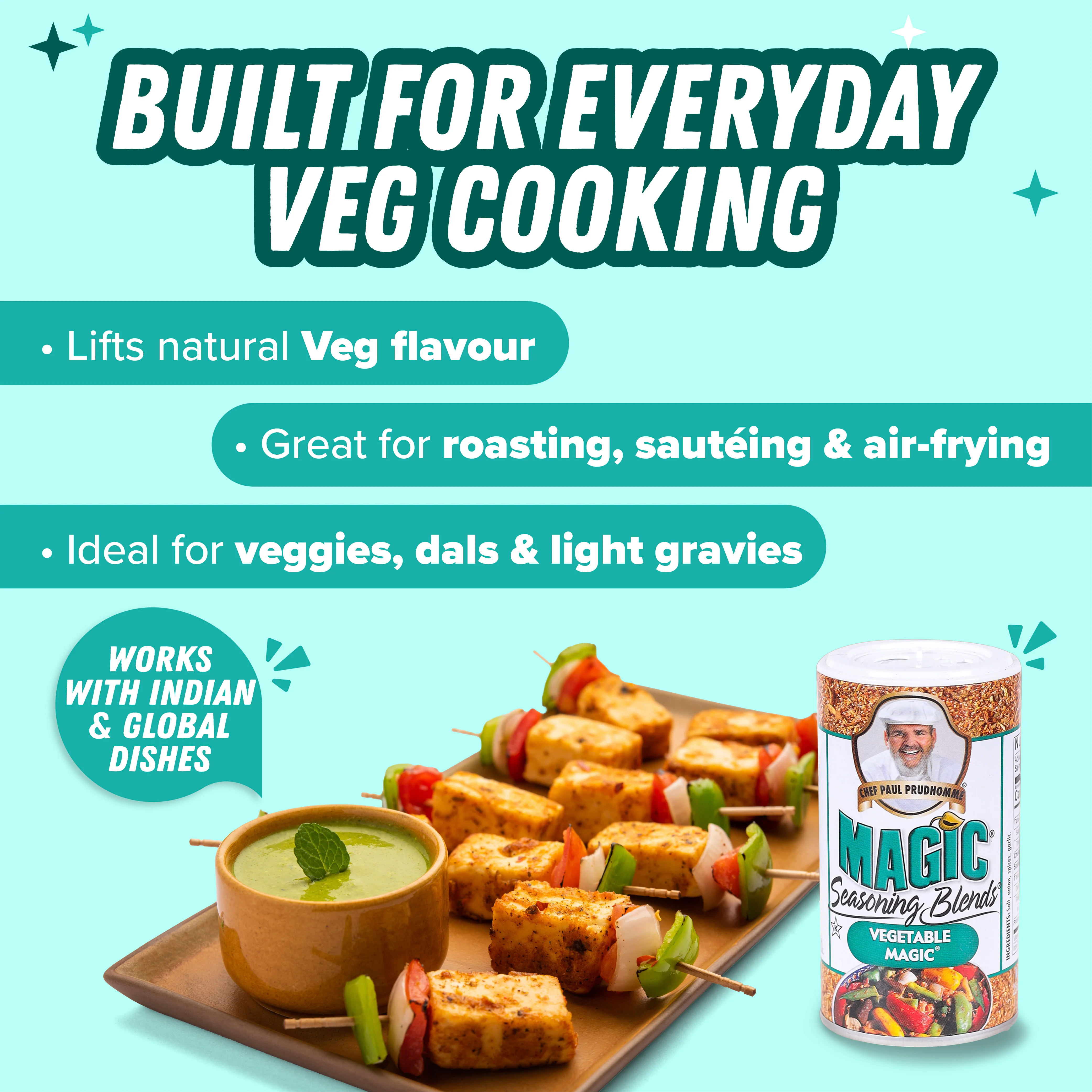 Chef Paul Prudhomme Vegetable Magic Seasoning Blends, 71g (All-Purpose Vegetable Seasoning, No MSG, No Preservatives, Gluten-free) - Image 5