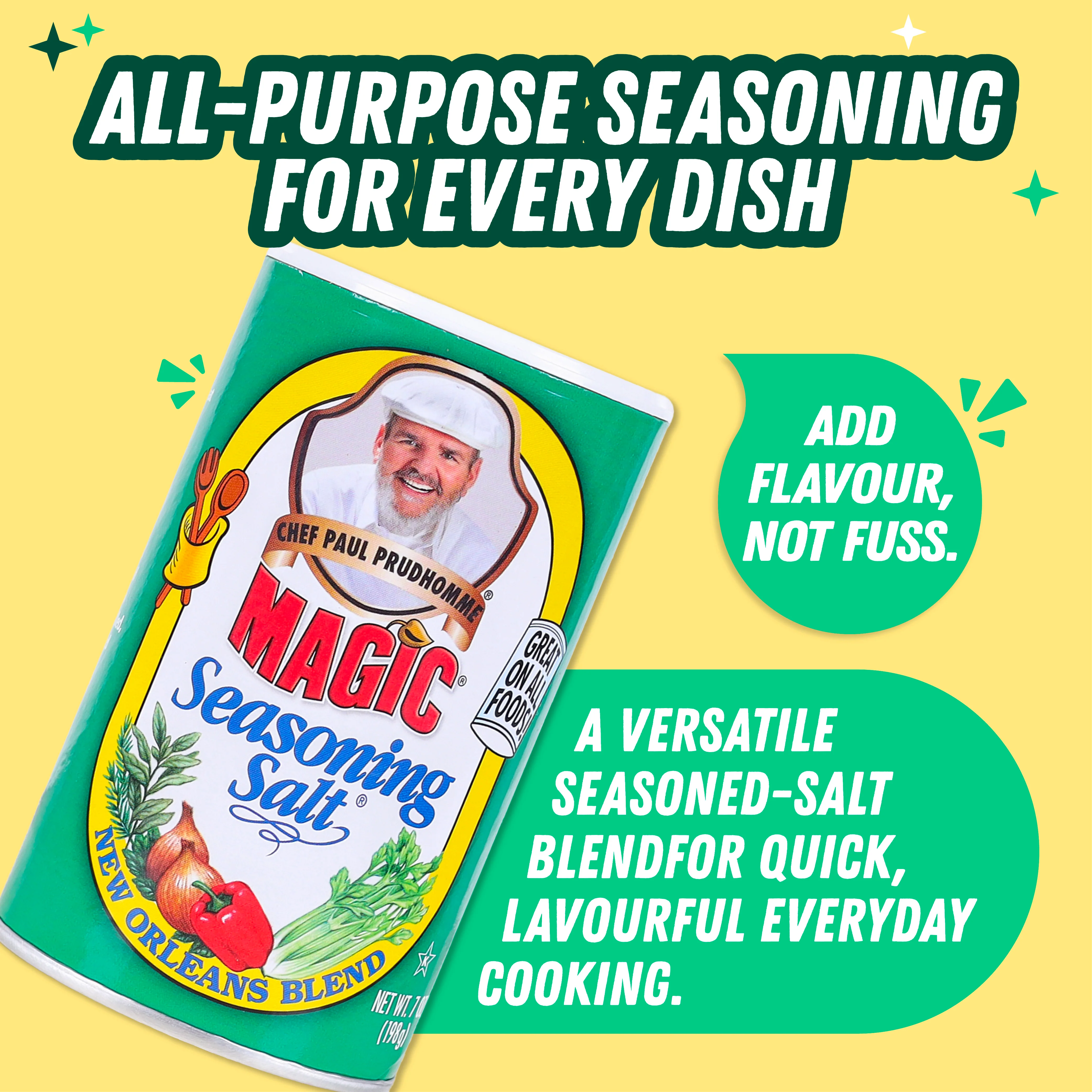 Chef Paul Prudhomme Magic Seasoning Salt, 198g (All-Purpose Savory Seasoning Blend, NO MSG, NO Preservatives, Gluten-free) - Image 4