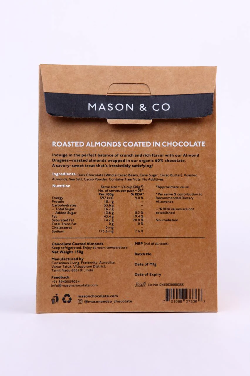Chocolate Coated Nuts - Dragees- Almond, 150g - Image 3