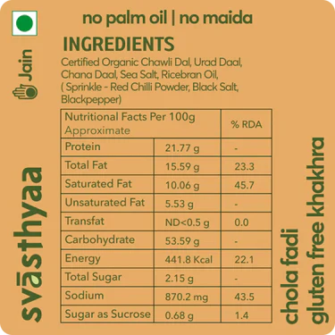 Chola Fadi I High Protein Khakhra, 200g - Image 6