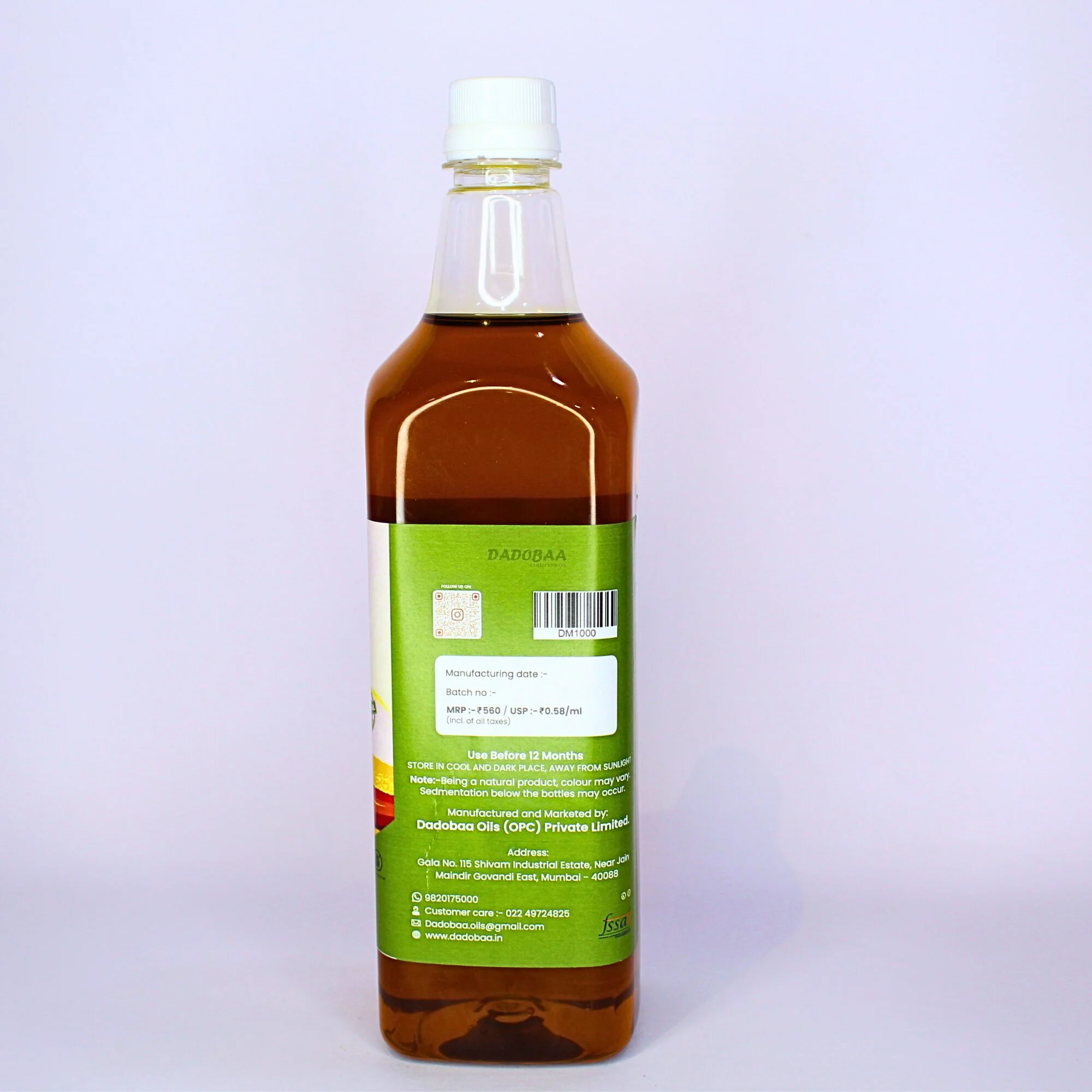 Cold Pressed Mustard Oil, 950 ml - Image 2