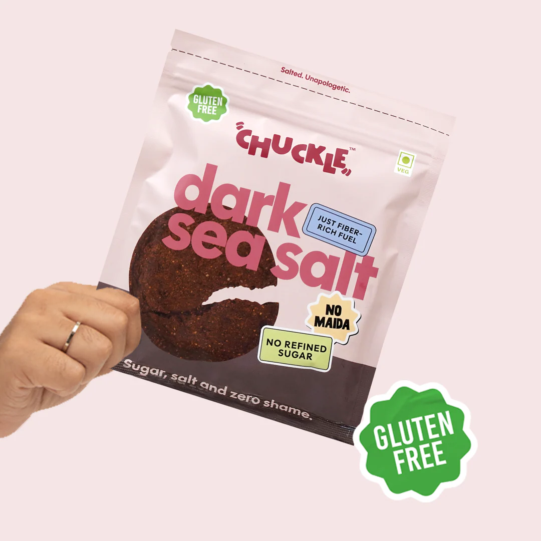 Dark Sea Salt Cookie,50g (Dark Chocolate Sea Salt, Gluten-free, No Palm Oil) - Image 3