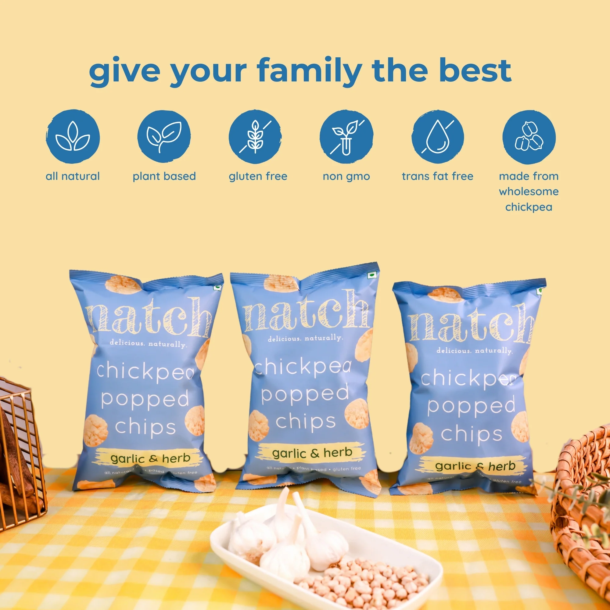 Garlic & Herb Popped Chips, 55g - Image 4
