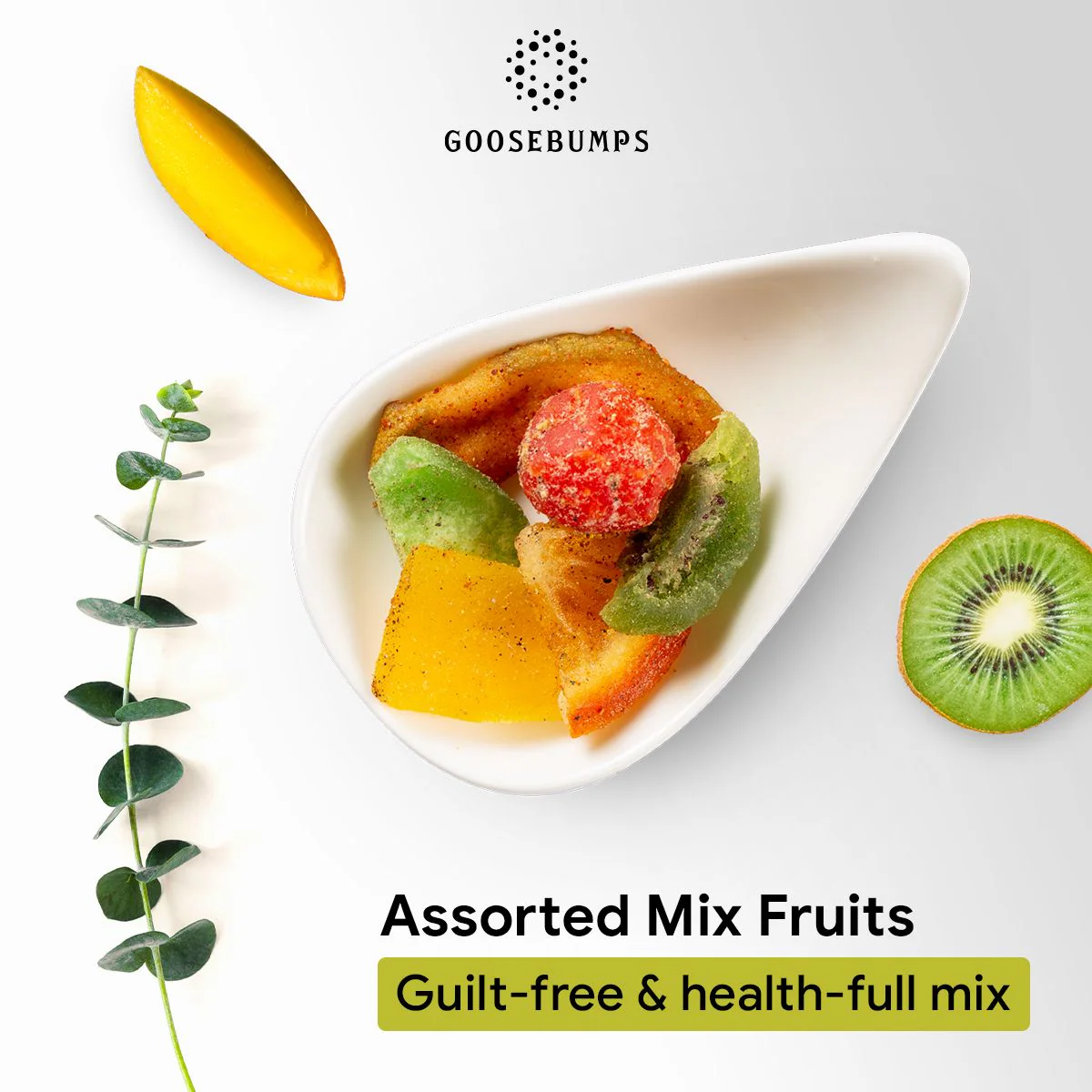 Goosebumps Assorted Masala Fruits | Dehydrated Mix Fruits - Orange, Mango, Kiwi, Pomelo, Guava & Plums | Chatpata Dried Fruits Healthy Snack for kids and adults | 150 gms - Image 4