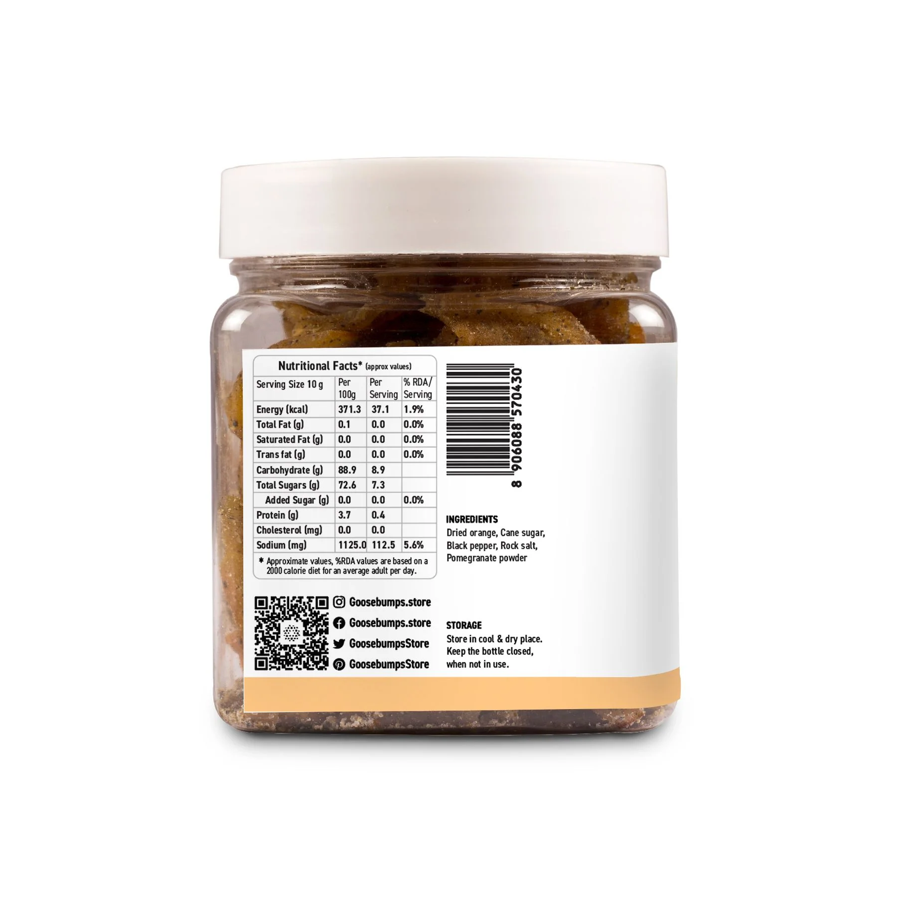 Goosebumps Masala Orange | After Meal Dried Orange Slices | Dehydrated Fruit | Chatpata Orange Healthy Snack for Kids and Adults, 150g - Image 2