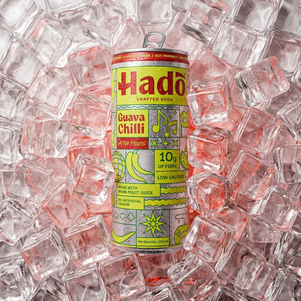 Guava Chilli Crafted Soda, 250ml x 4 (10g Fibre, Zero Added Sugar) - Image 2