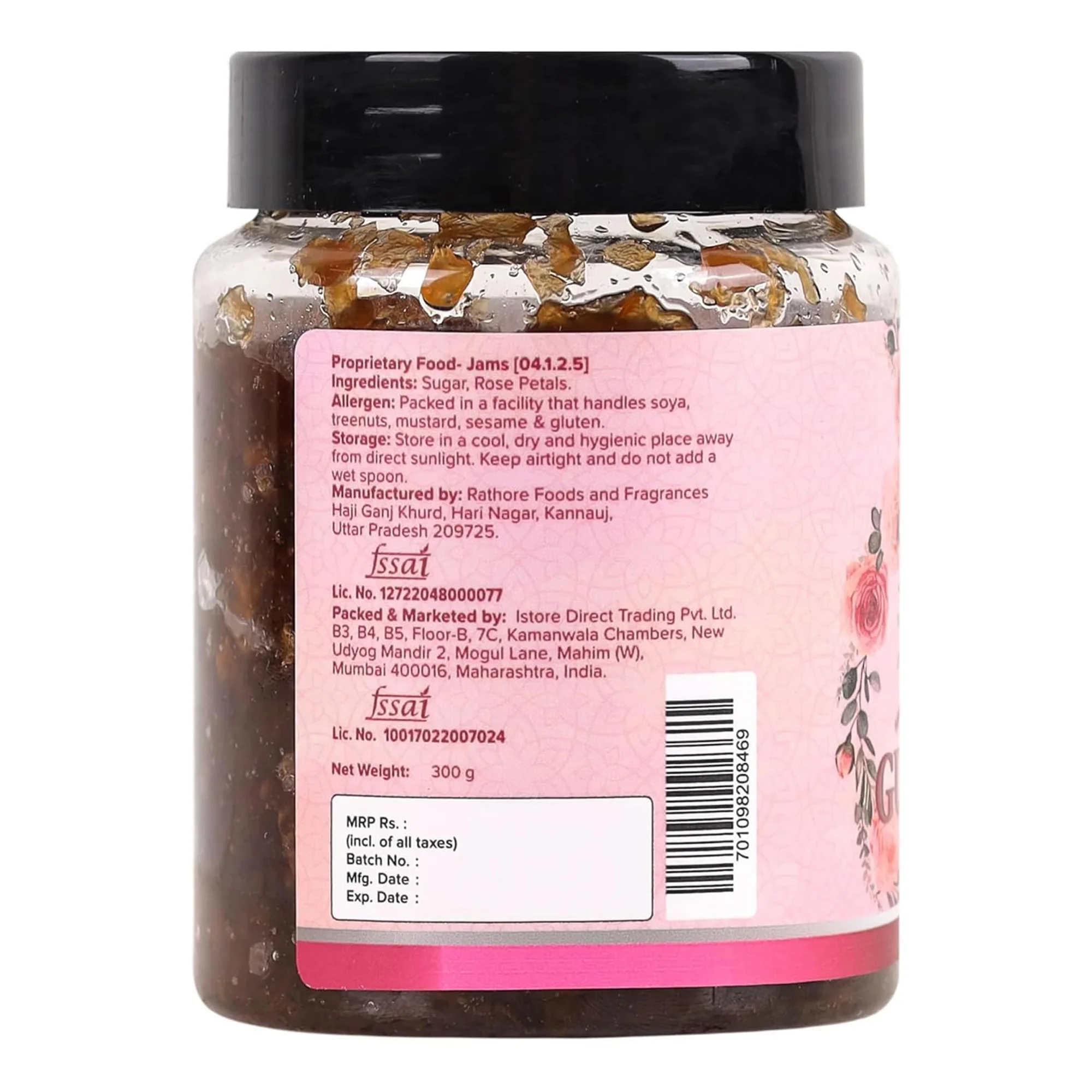 Natural Gulkand (Rose Petal Jam) [100% Natural | Sun Dried | Natures Coolant | Made from Chaitri Roses] - Image 2