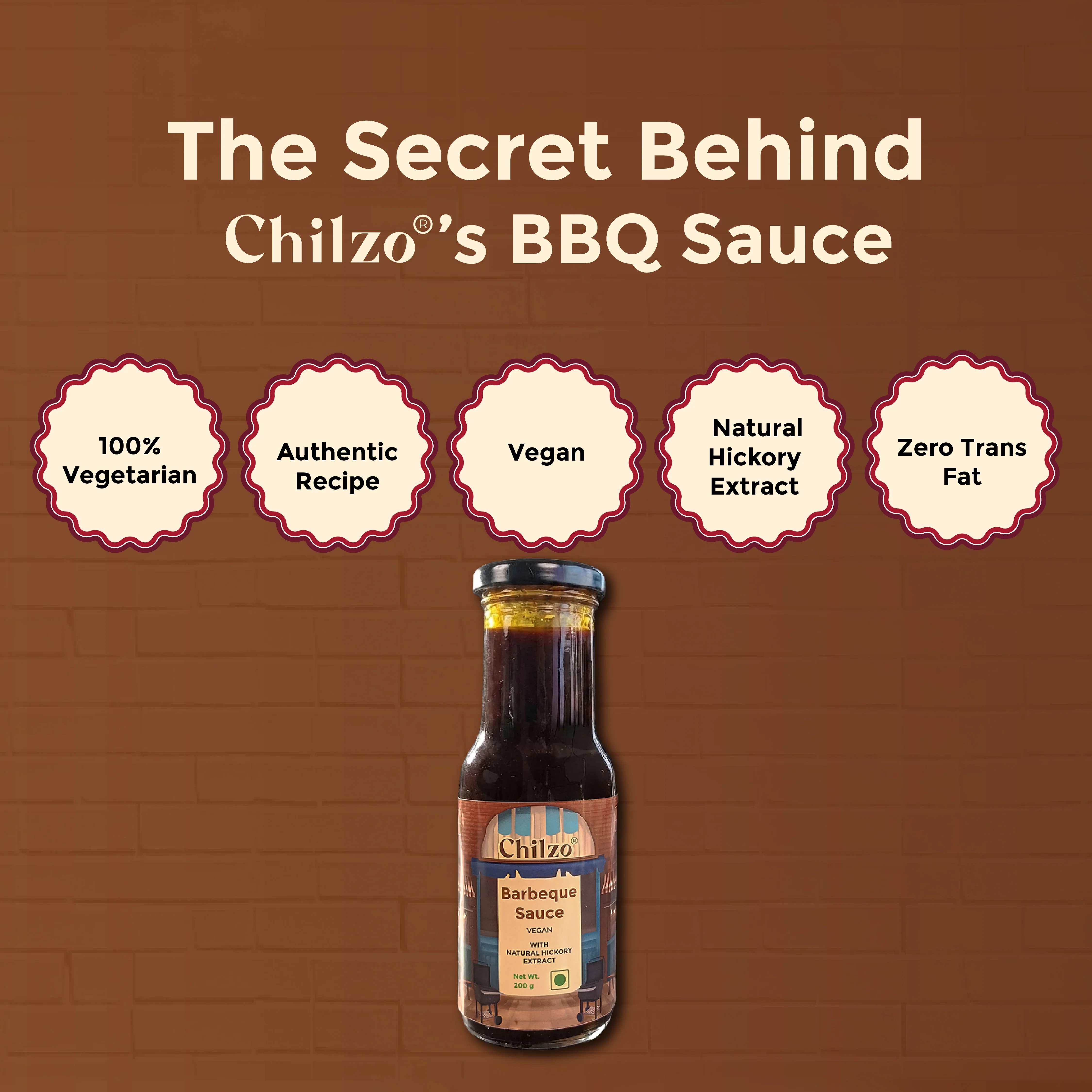 Hickory Barbecue Sauce,200g (Classic Smoky BBQ Sauce, No Added Colors or Flavours, Natural Hickory Smoke) - Image 7