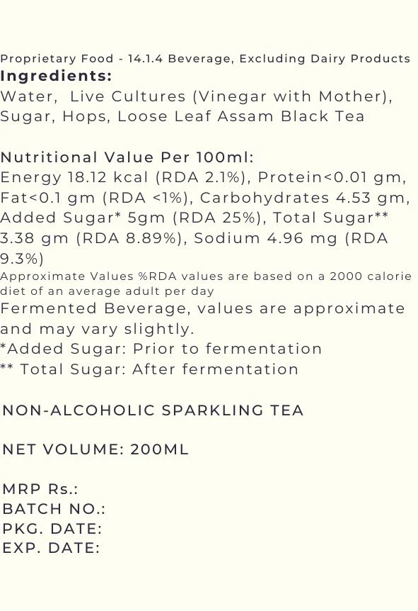Hops Kombucha, 200ml - Image 5