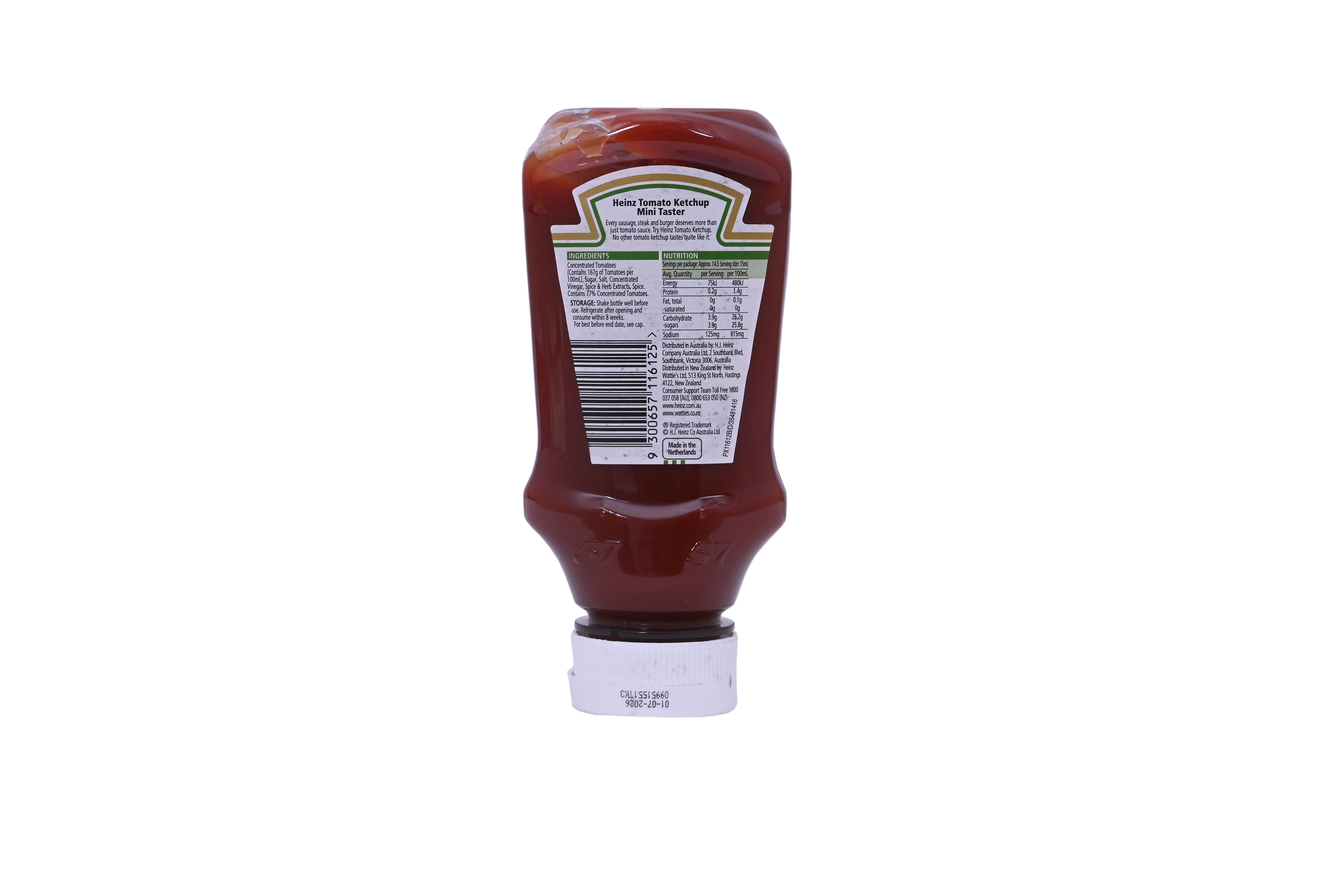 Heinz Tomato Ketchup, 220ml (Classic Tomato Sauce Made with Vine-Ripened Tomatoes) - Image 2