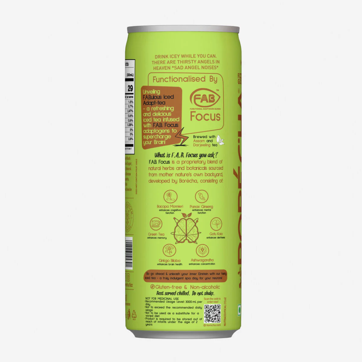 ICEY Ginger Ale Sparkling Iced Tea, 330ml - Image 2