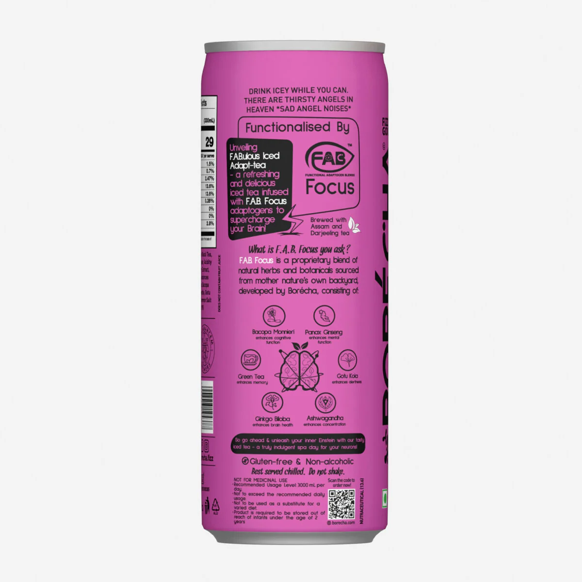 ICEY Rose Vanilla Sparkling Iced Tea, 330ml - Image 2