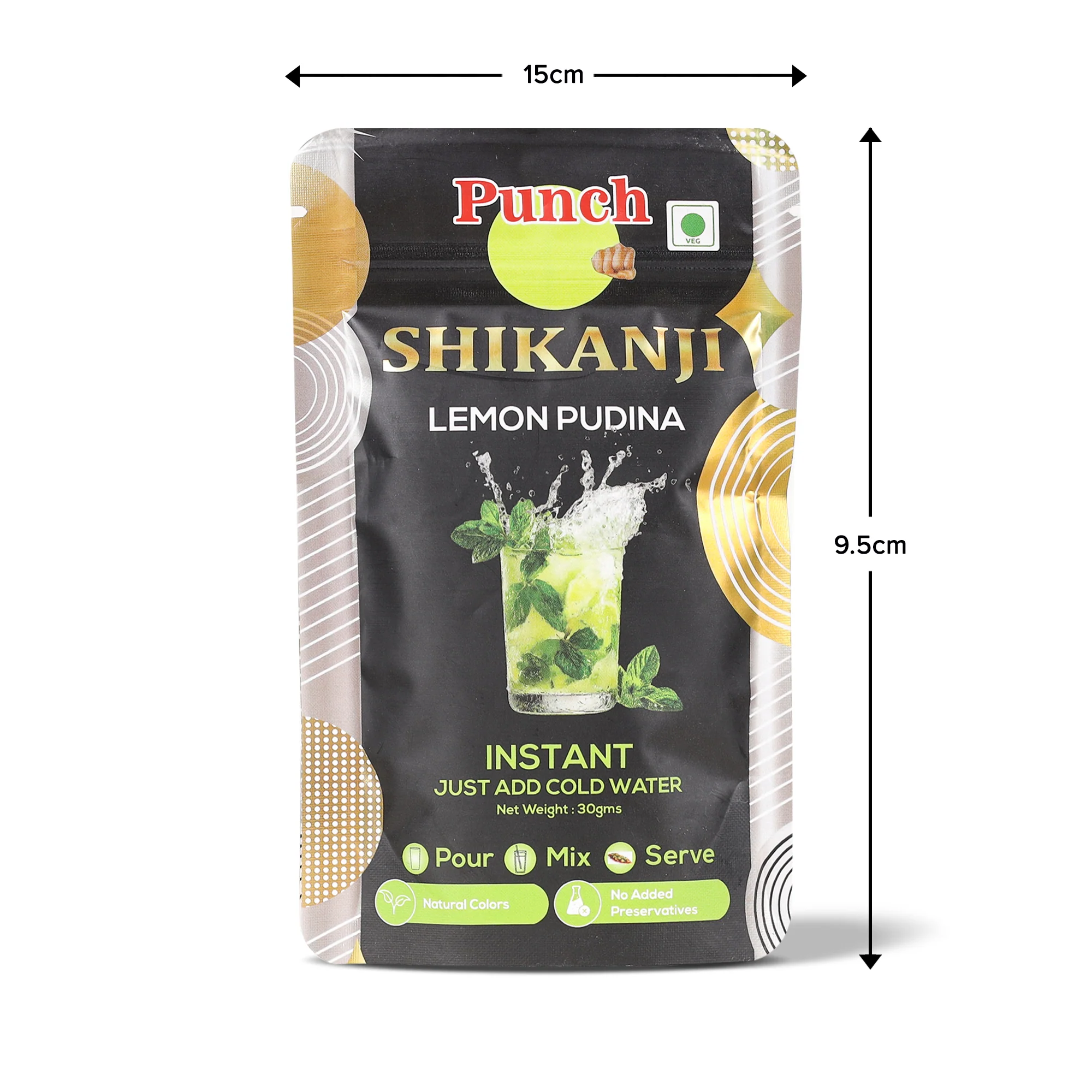 Instant Shikanji Mix Lemon Pudina, 30g (Instant Indian Lemonade Powder | Refreshing Mint & Lemon Drink Mix | Just Add Water or Soda | No Added Preservatives | Makes 3 Servings) - Image 5