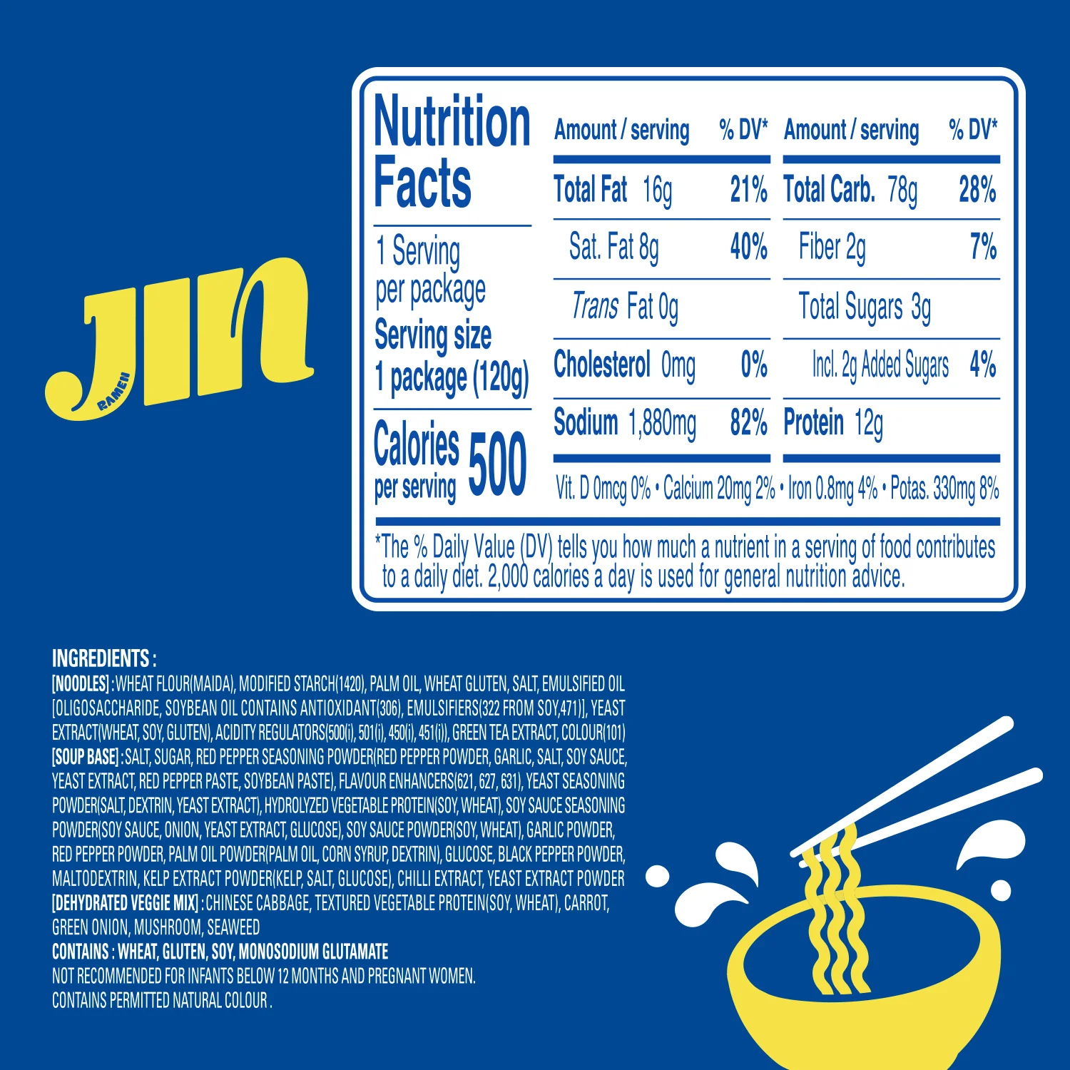 Jin Ramen Mild, 120g - Image 6