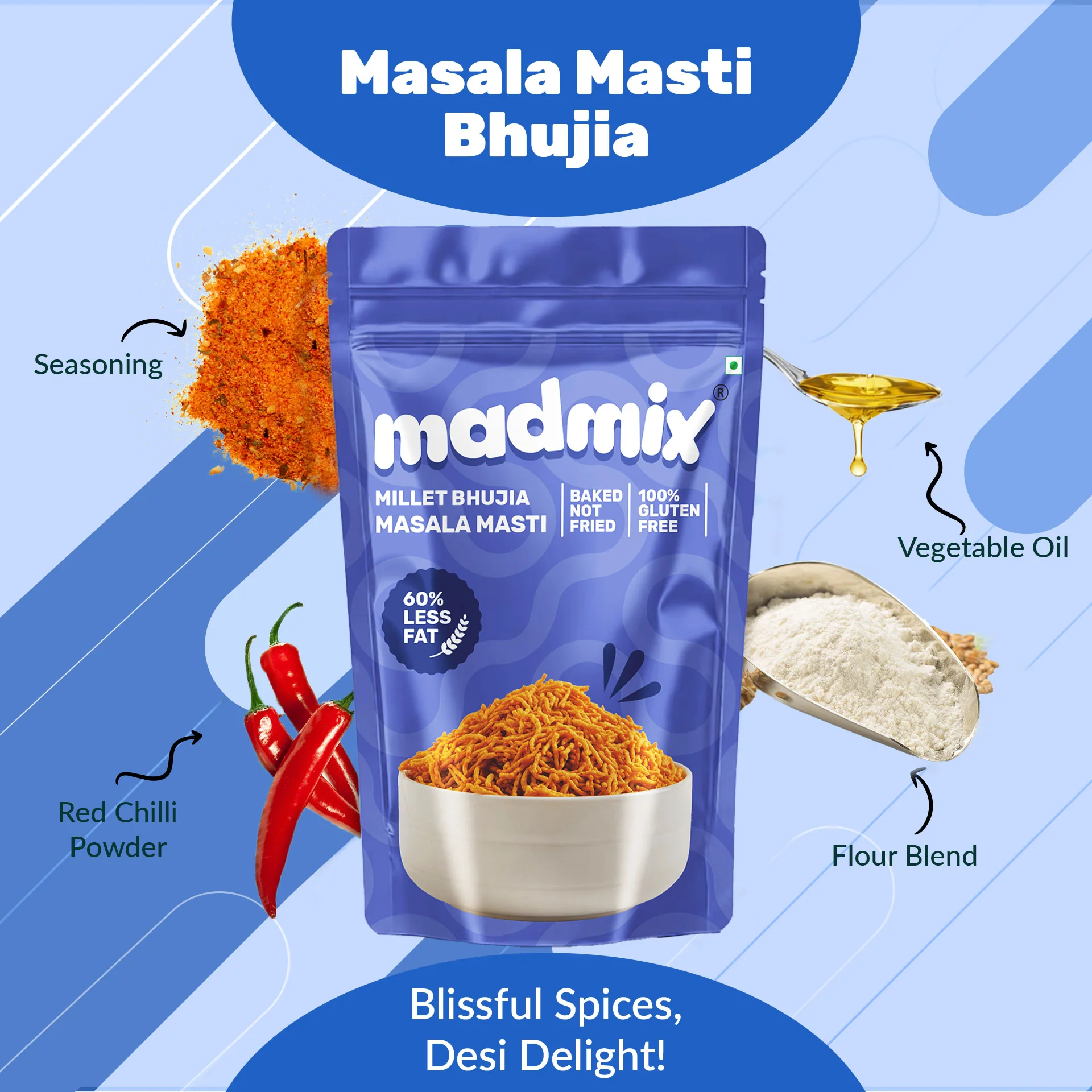 Jowar Bhujia Masala Masti, 25g - Image 3