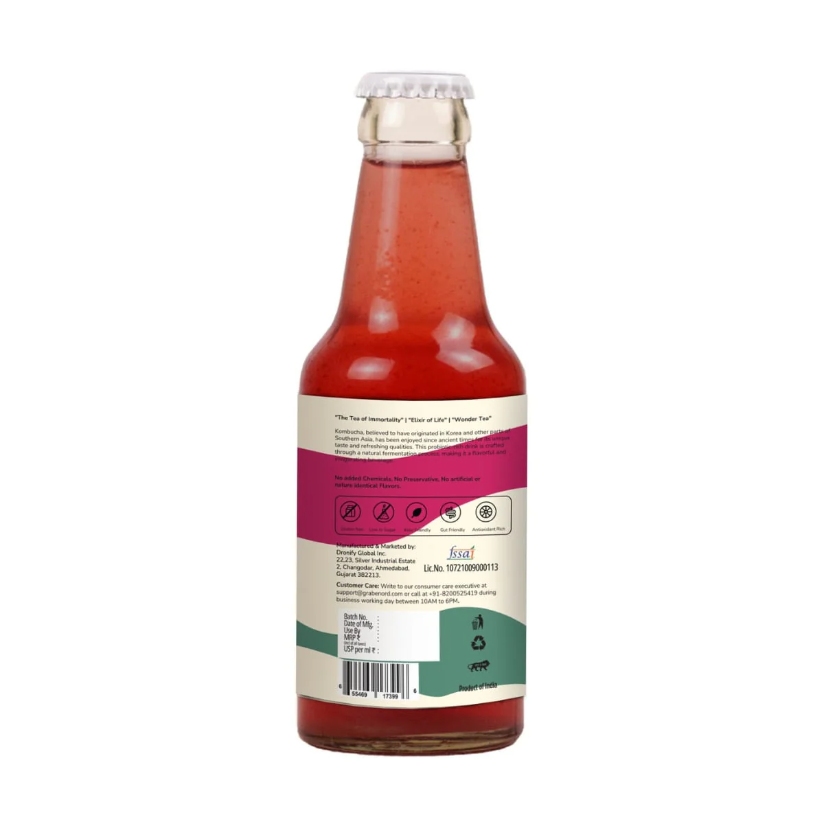 Kombucha Pomegranate Rosemary, 200ml - Image 4