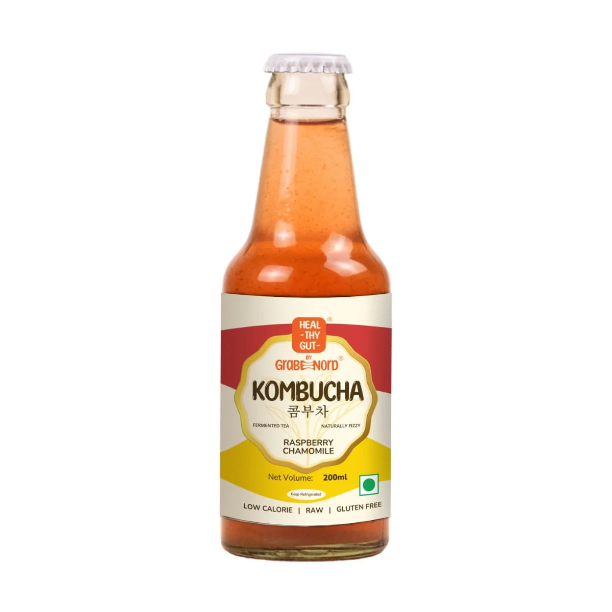 Kombucha Raspberry Chamomile, 200ml