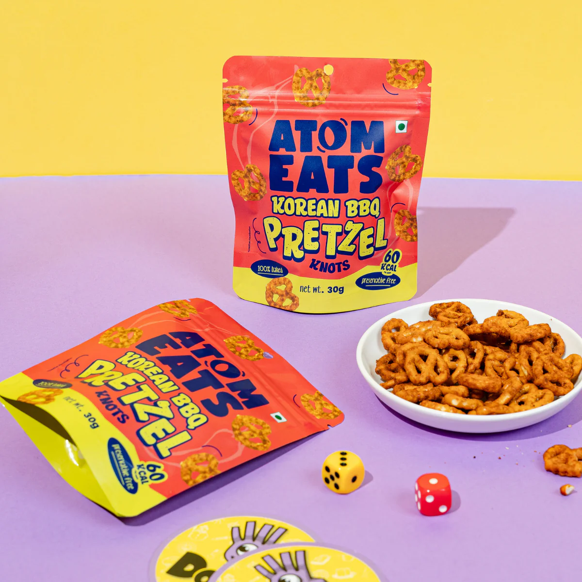 Korean BBQ Pretzels, 30g (Baked Crunchy Snack, Sweet & Smoky Korean Style Flavor, On-the-Go Snack) - Image 4