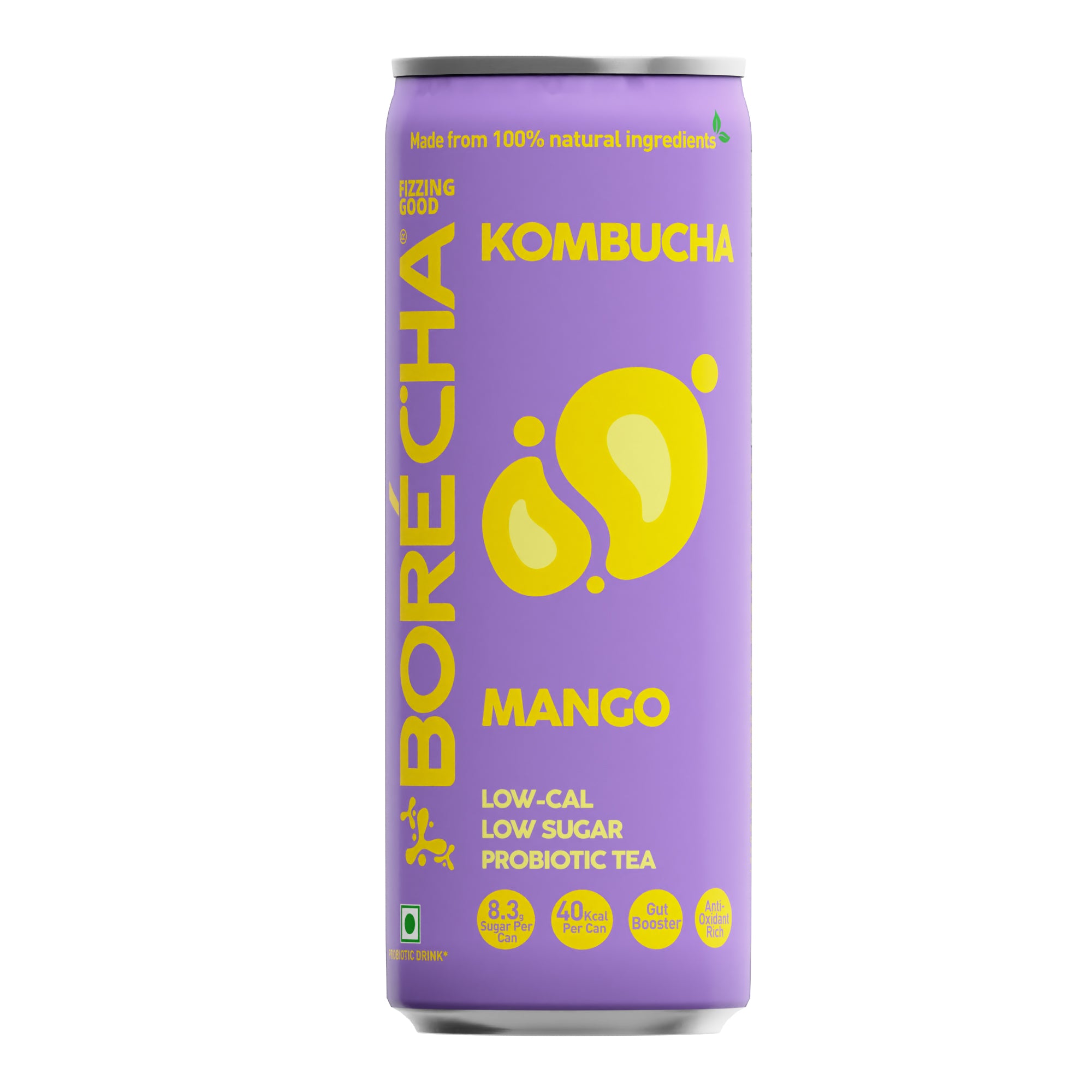 Mango Probiotic Kombucha, 330ml