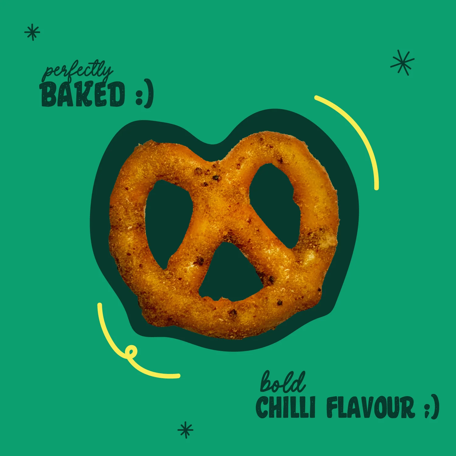 Mexican Chilli Pretzels, 200g (Baked Crunchy Snack, Spicy & Tangy Mexican Style Flavor, On-the-Go Snack) - Image 2