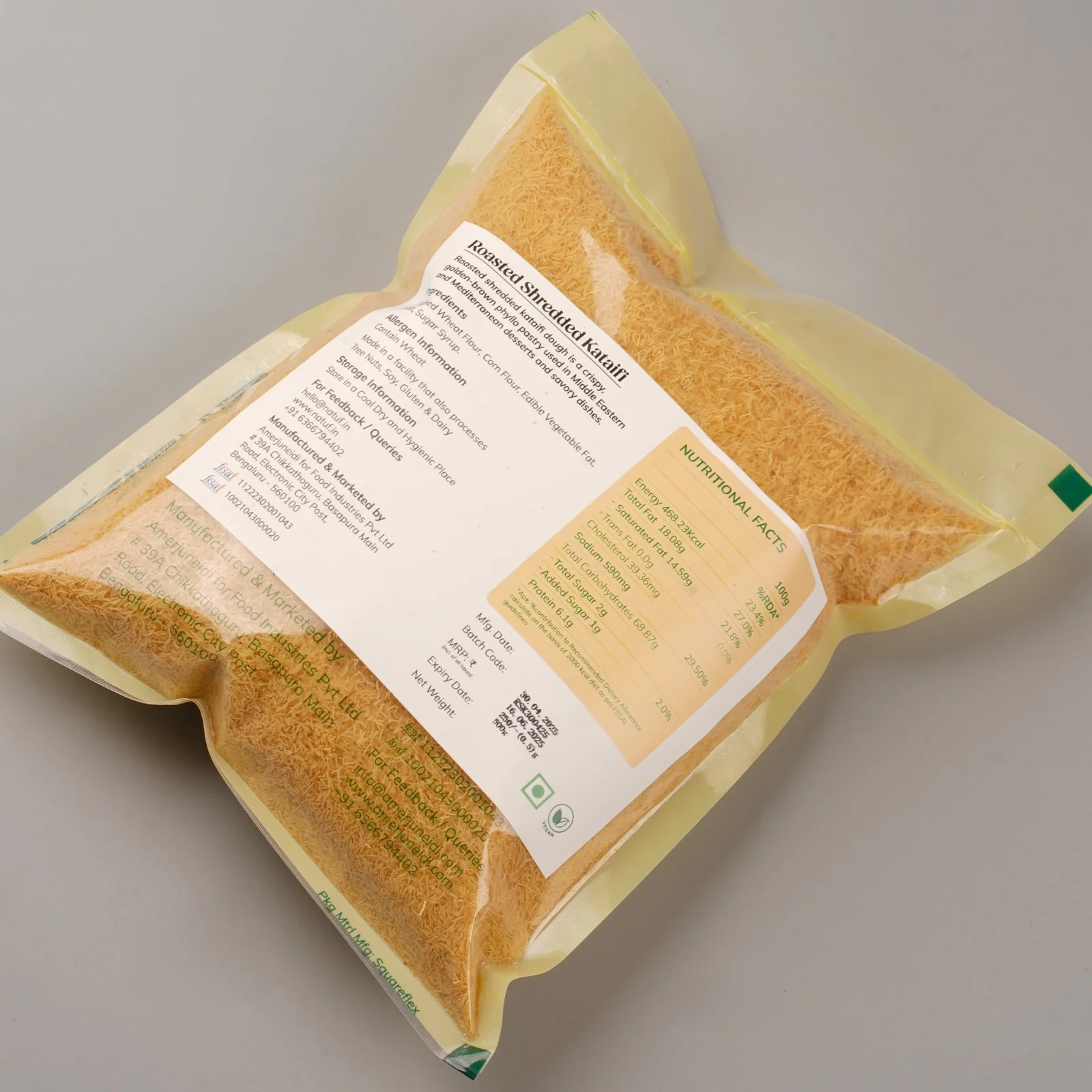 Natuf Roasted Kunafa Noodles, 500g - Image 3