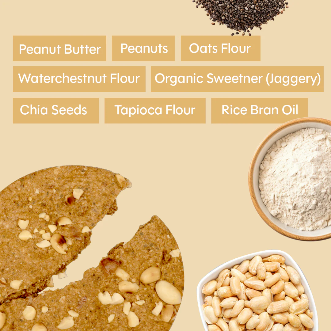 Nutcore Cookie,50g (Peanut Butter, Gluten-free, No Palm Oil) - Image 3