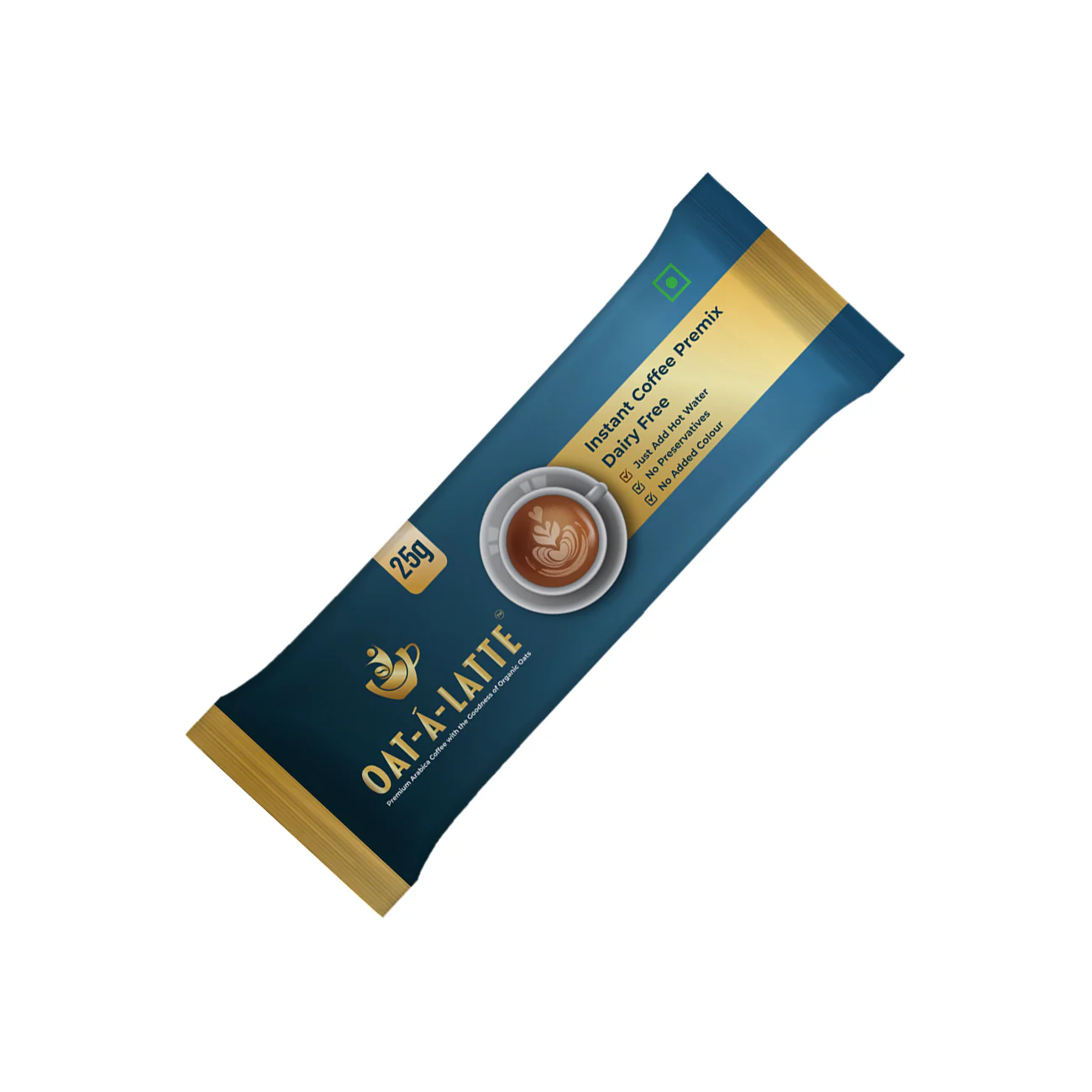 Oat-A-Latte Premium Instant Coffee Premix, 125g (Plant-Based| Box of 5 single-serve sachets of 25 gms each) - Image 3