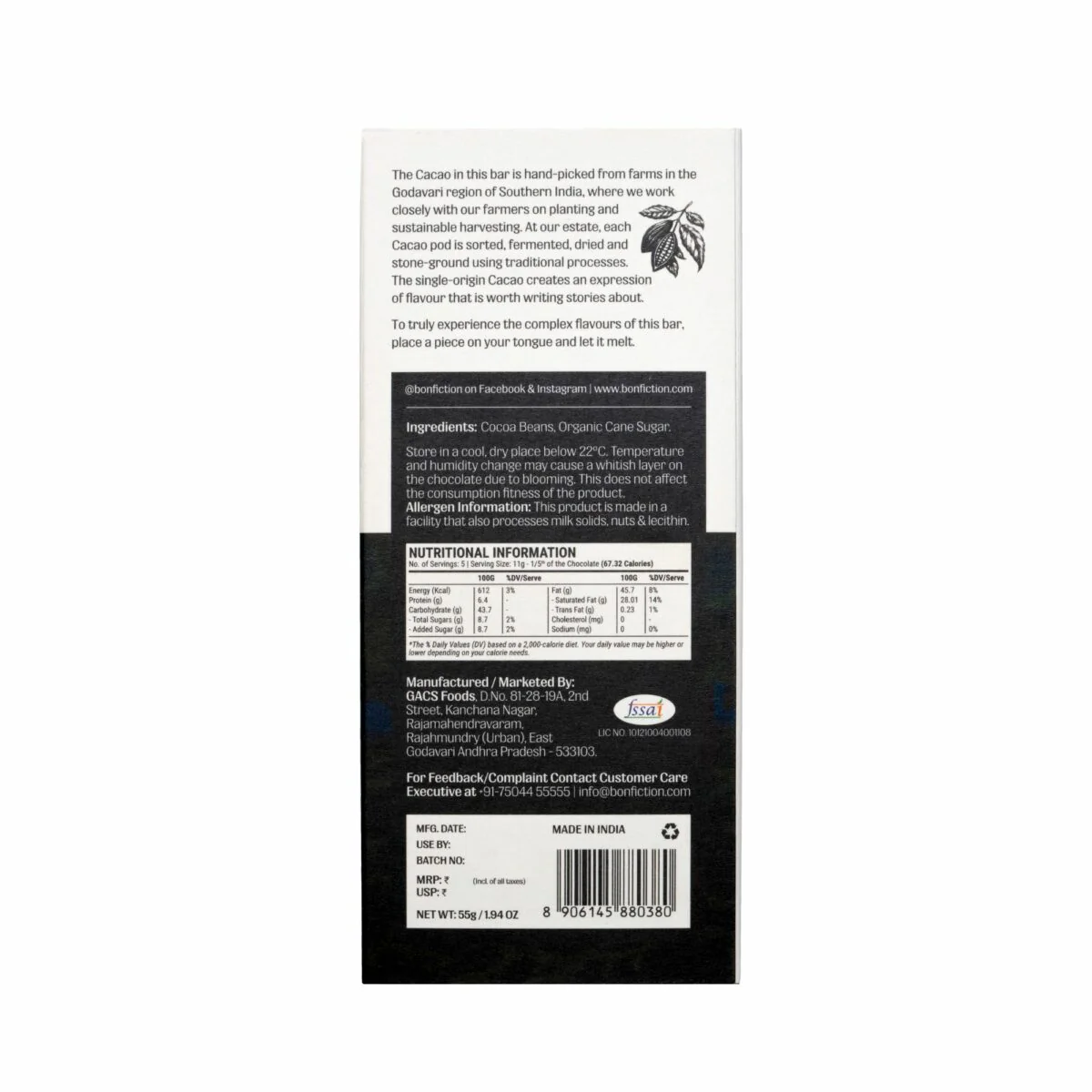 Order of the Dark Roast,55g (91% Dark Chocolate, 91% Dark Chocolate Bar, Intense Bitter Craft Chocolate, High Cocoa Gourmet Chocolate, Vegan Chocolate) - Image 2