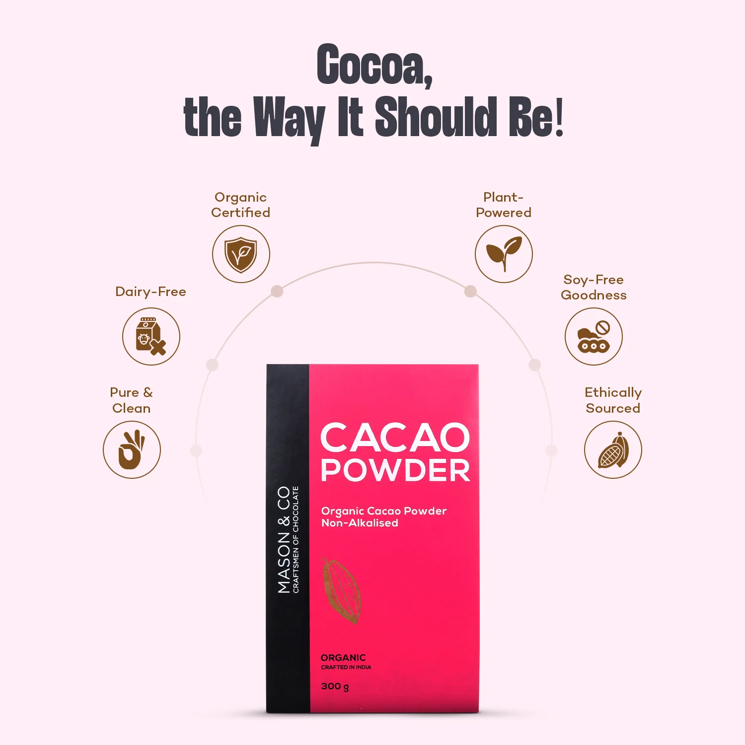 Organic Cacao Powder, 300g | Non-Alkalised | Raw | Vegan | Artisanal Indian Cacao | Single-Origin - Image 5