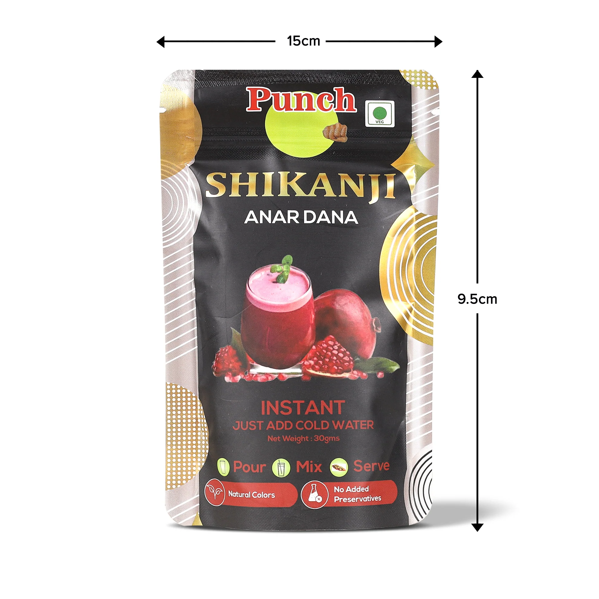 Instant Shikanji Mix Anar Dana, 30g (Instant Indian Lemonade Powder | Refreshing Pomegranate Drink Mix | Just Add Water or Soda | Natural Colours | No Added Preservatives | Makes 3 Servings) - Image 5