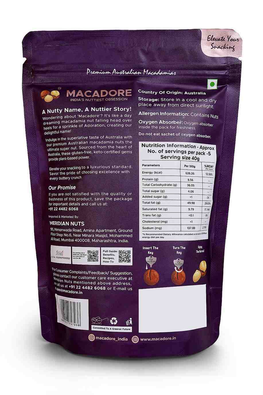 Pure Australian Raw Macadamia Nuts, 200g - Image 2