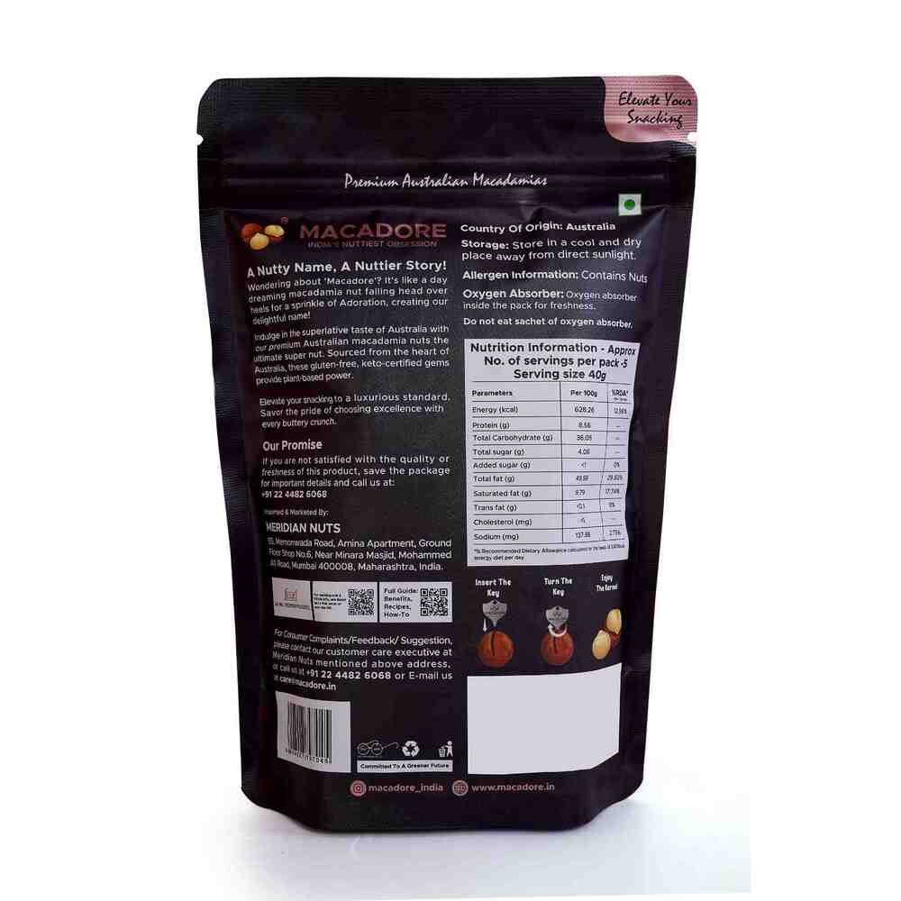 Pure Australian Roasted Macadamia Nuts, 200g - Image 2