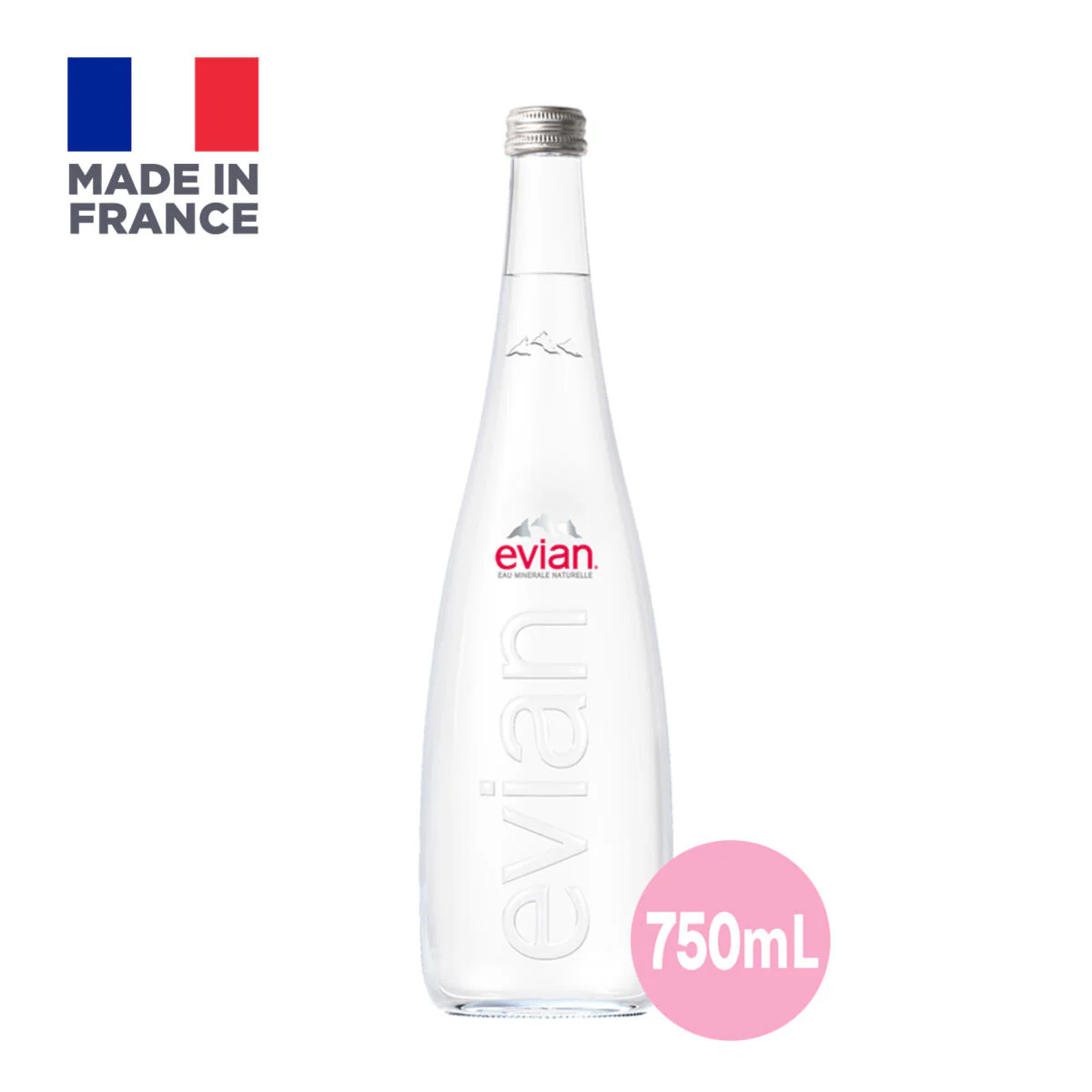 Pure Natural Mineral Glass Water Bottle - Image 3