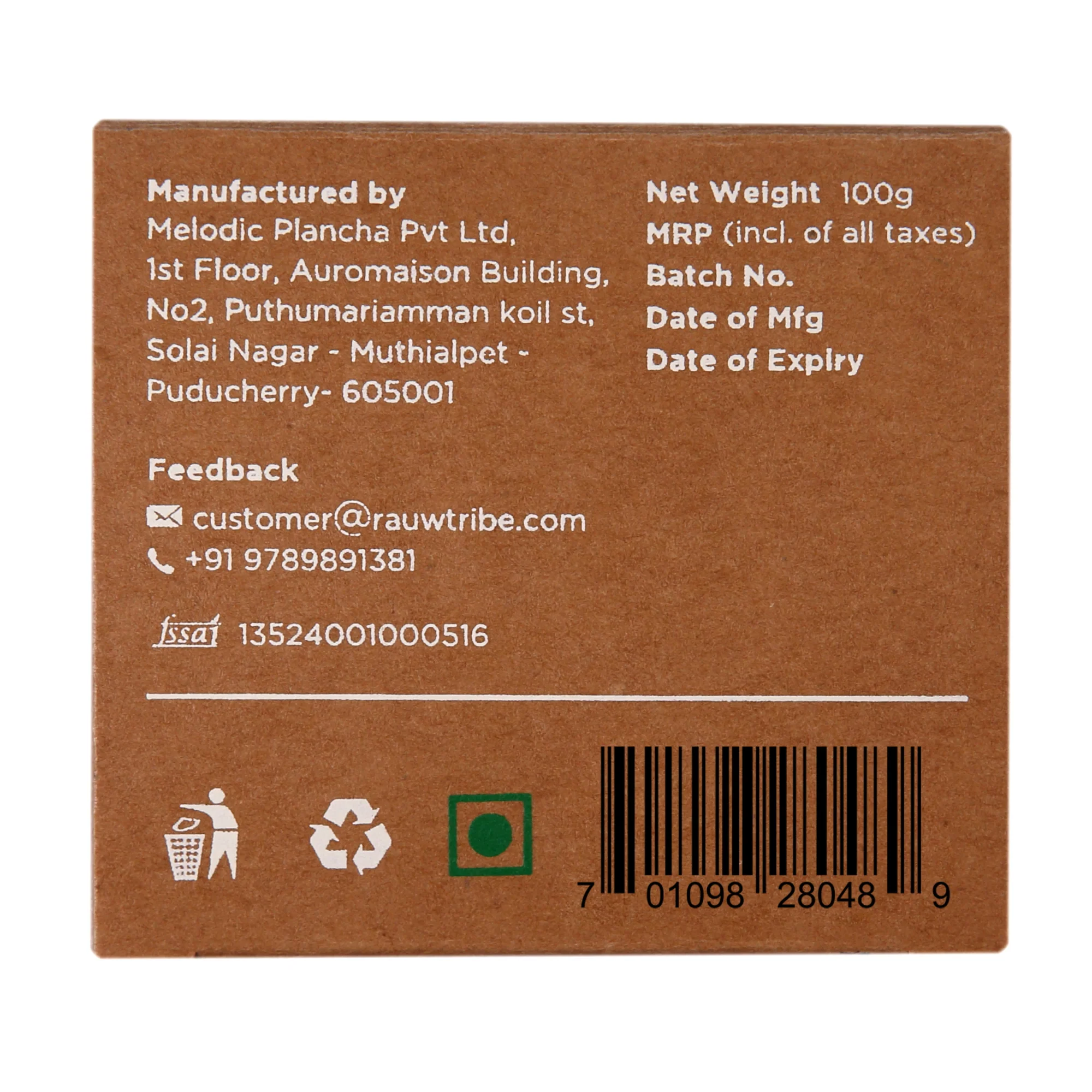 Rauw Chocolate Nutrition Bite, 100g (5x20g) - Image 5