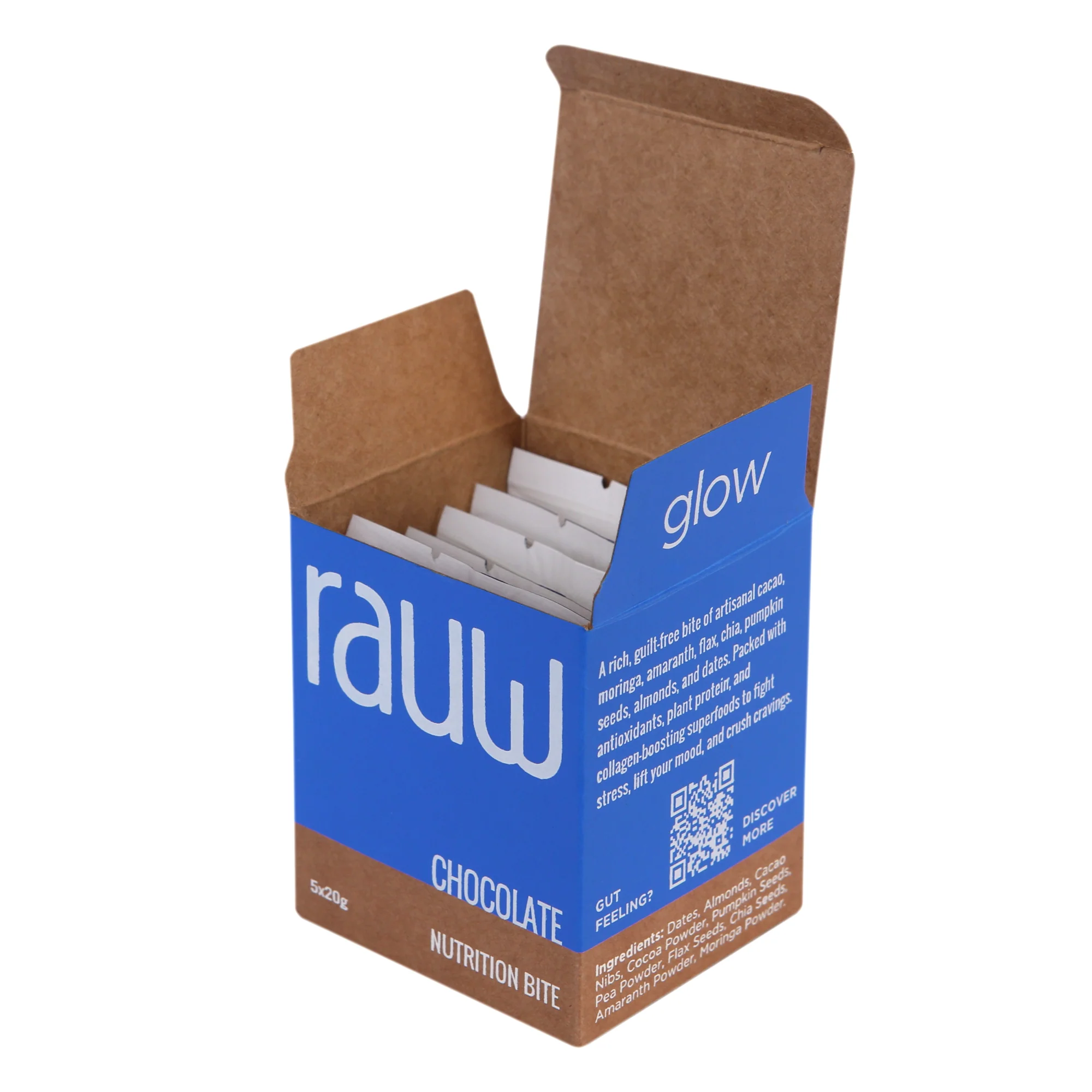 Rauw Chocolate Nutrition Bite, 100g (5x20g) - Image 7
