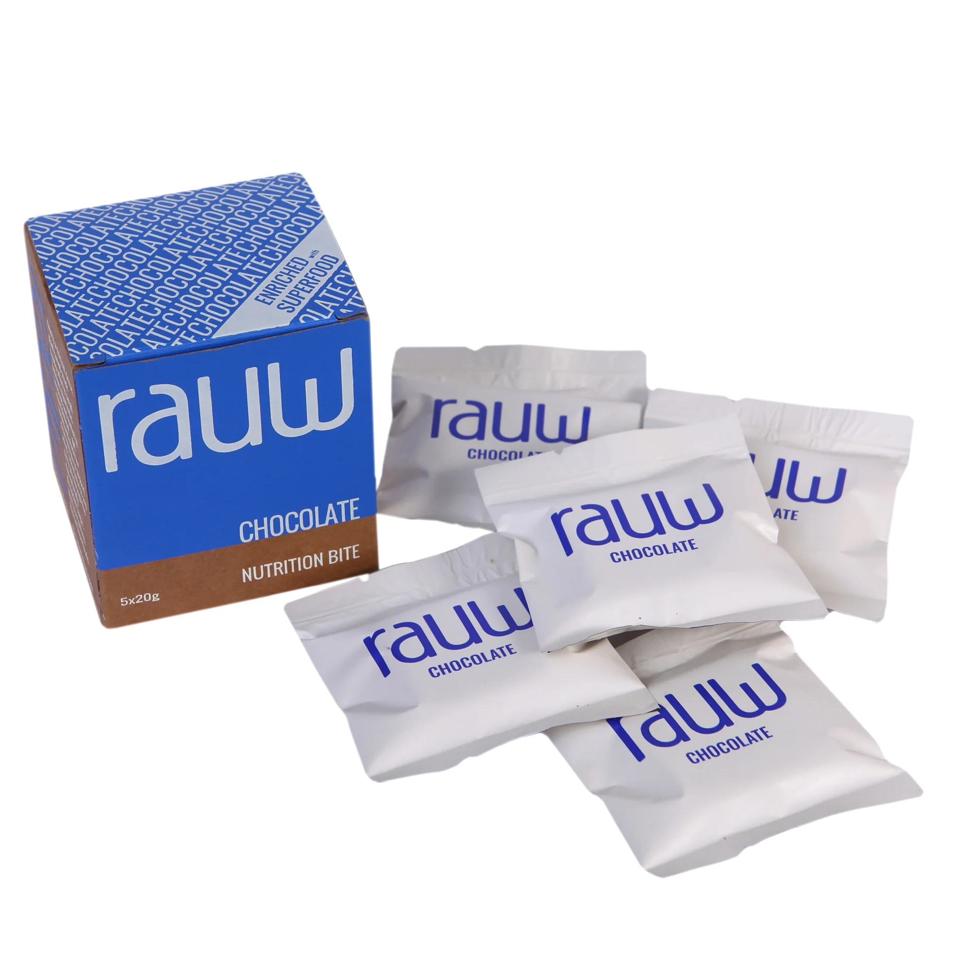 Rauw Chocolate Nutrition Bite, 100g (5x20g) - Image 8