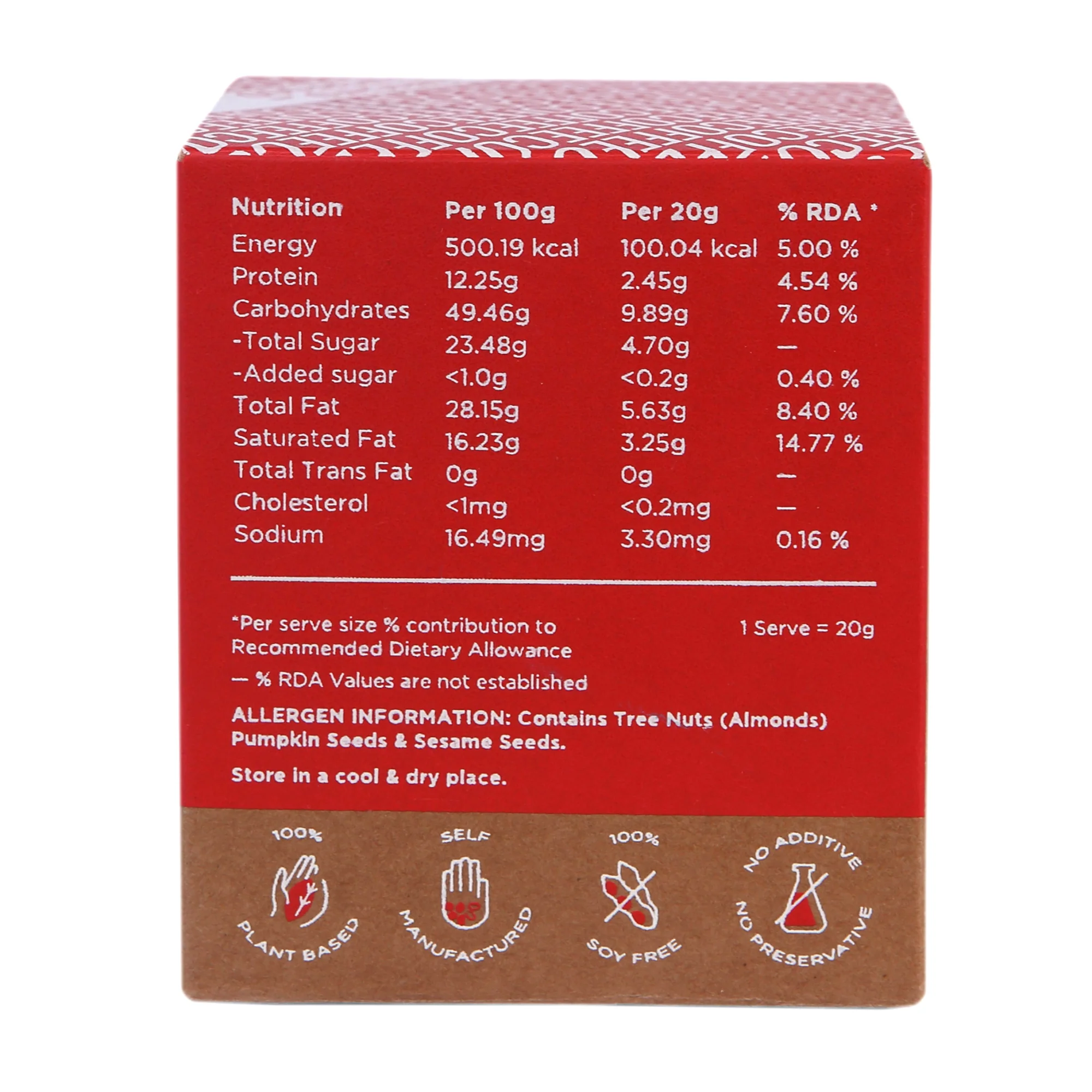 Rauw Coffee Nutrition Bite, 100g (5x20g) - Image 2