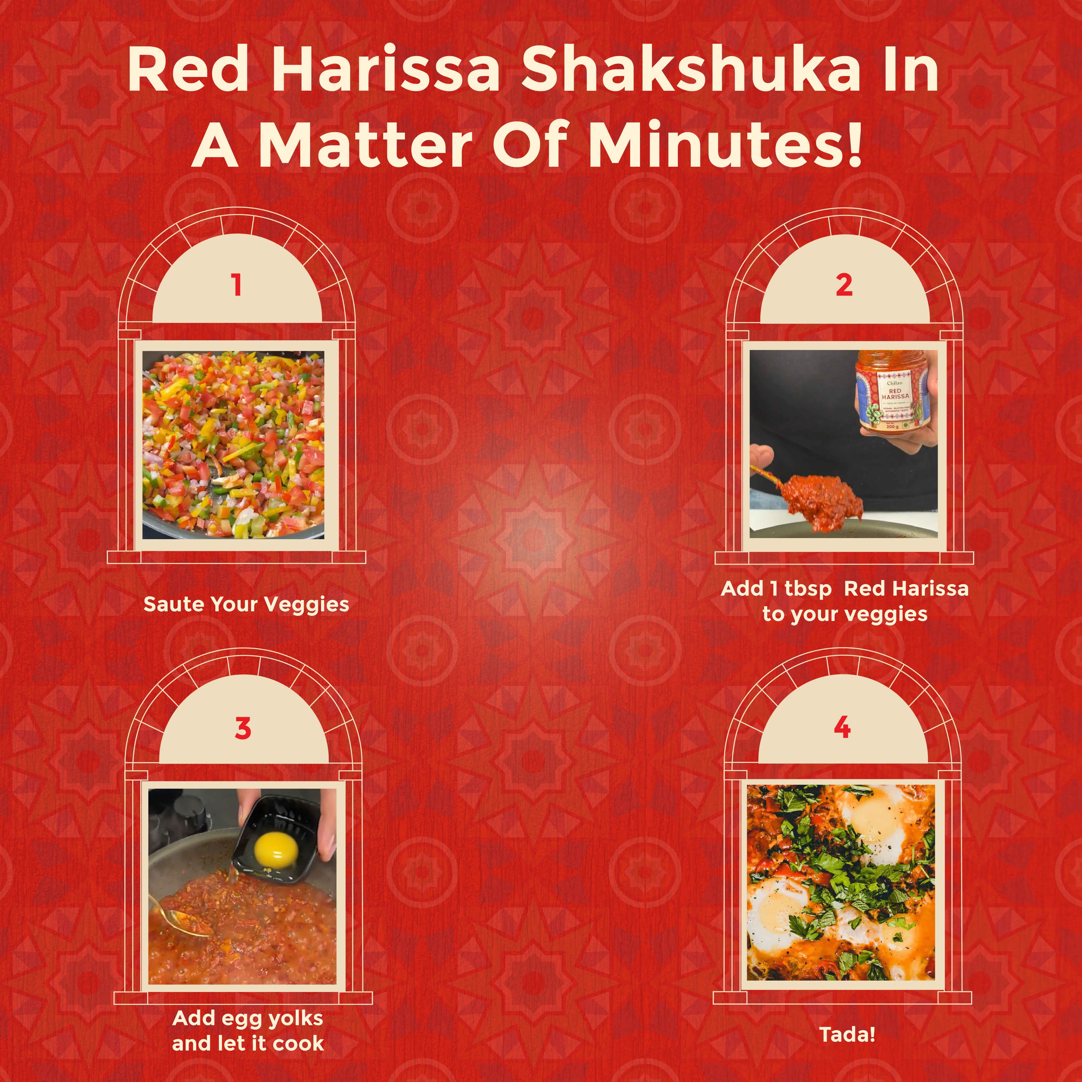 Red Harissa,200g (Authentic Harissa, Made with Dried Red Chilies, No Artificial Colors/Flavors, Dip, Stir-fry, Marinate) - Image 8