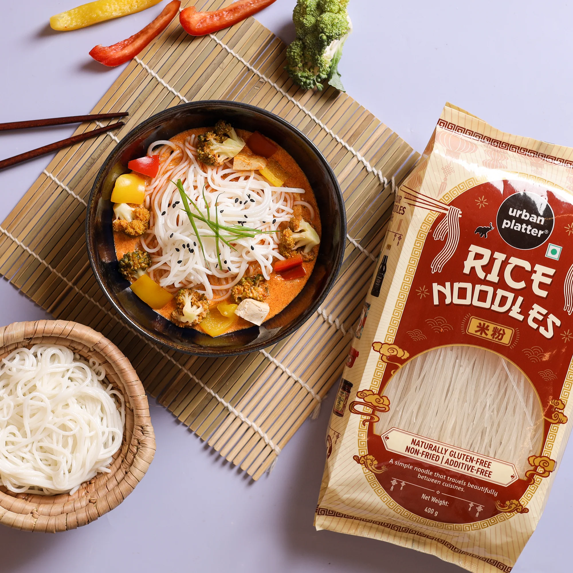 Rice Noodles, 400g (Naturally Gluten-free, Made with Rice Flour, No Additives, Perfect for all Pan Asian Cooking) - Image 12