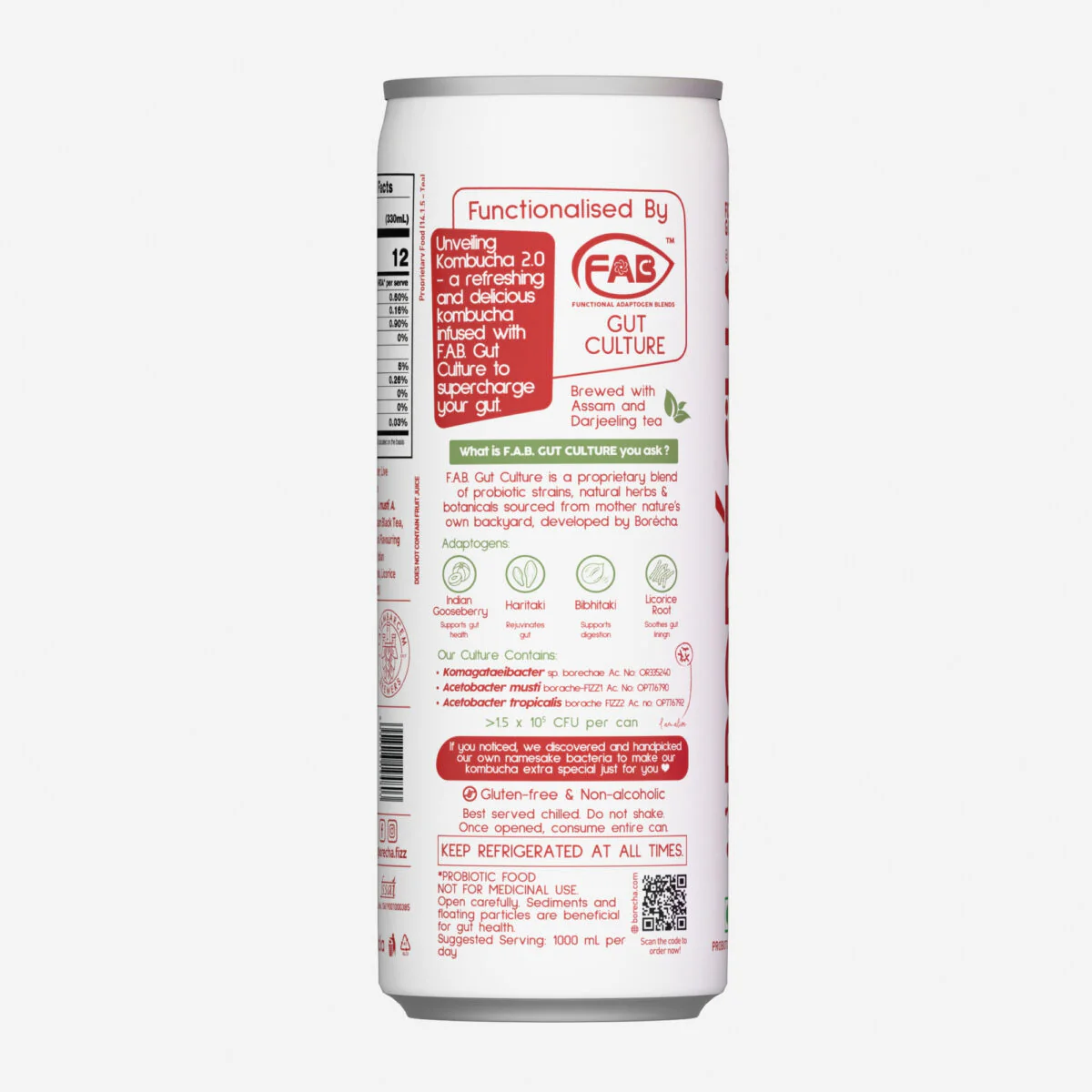 Rose Litchi Probiotic Kombucha, 300ml - Image 2
