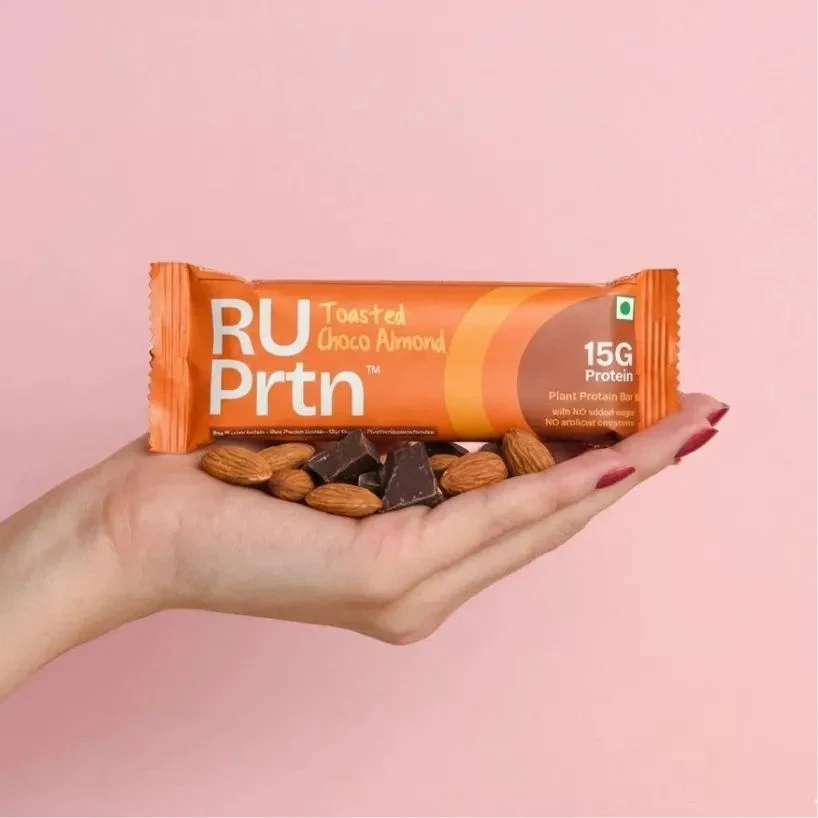 RU Prtn Toasted Choco Almond Protein Bars,43g (Pack of 6, High Fiber, No Added Sugar, Nutty Snack) - Image 4