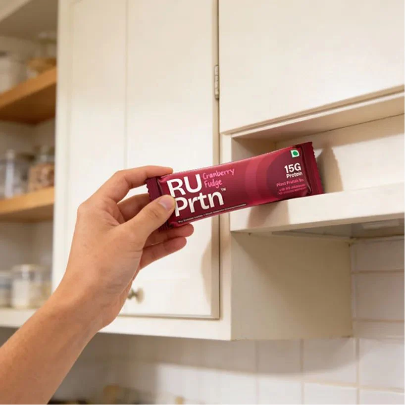 RU Prtn Cranberry Fudge Protein Bars,43g (Pack of 6, High Fiber, No Added Sugar, Sweet & Tangy Snack) - Image 4