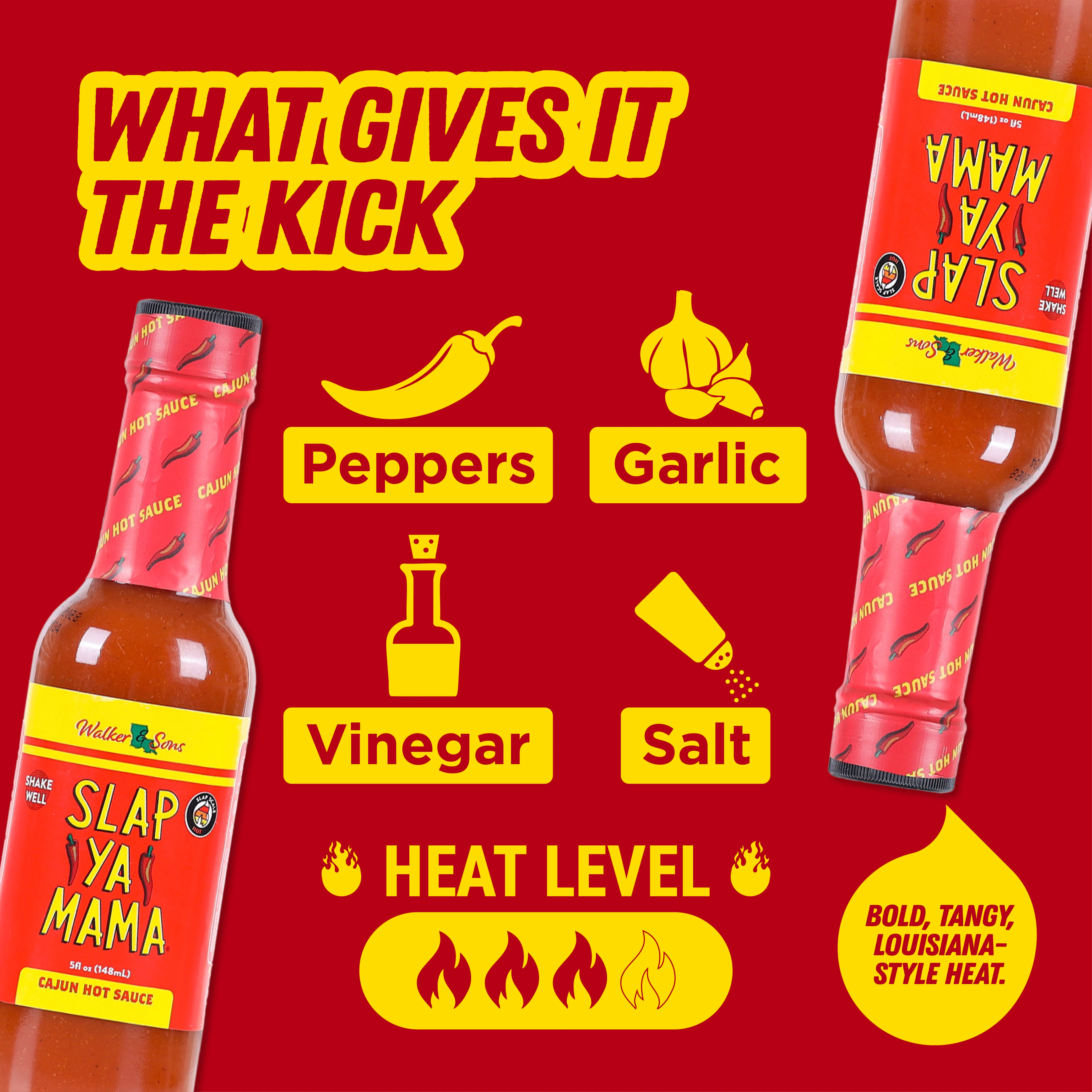 Slap Ya Mama Louisiana Style Cajun Hot Sauce, 148ml (Bold Pepper Flavor for Everyday Cooking, No MSG, Gluten-free) - Image 6