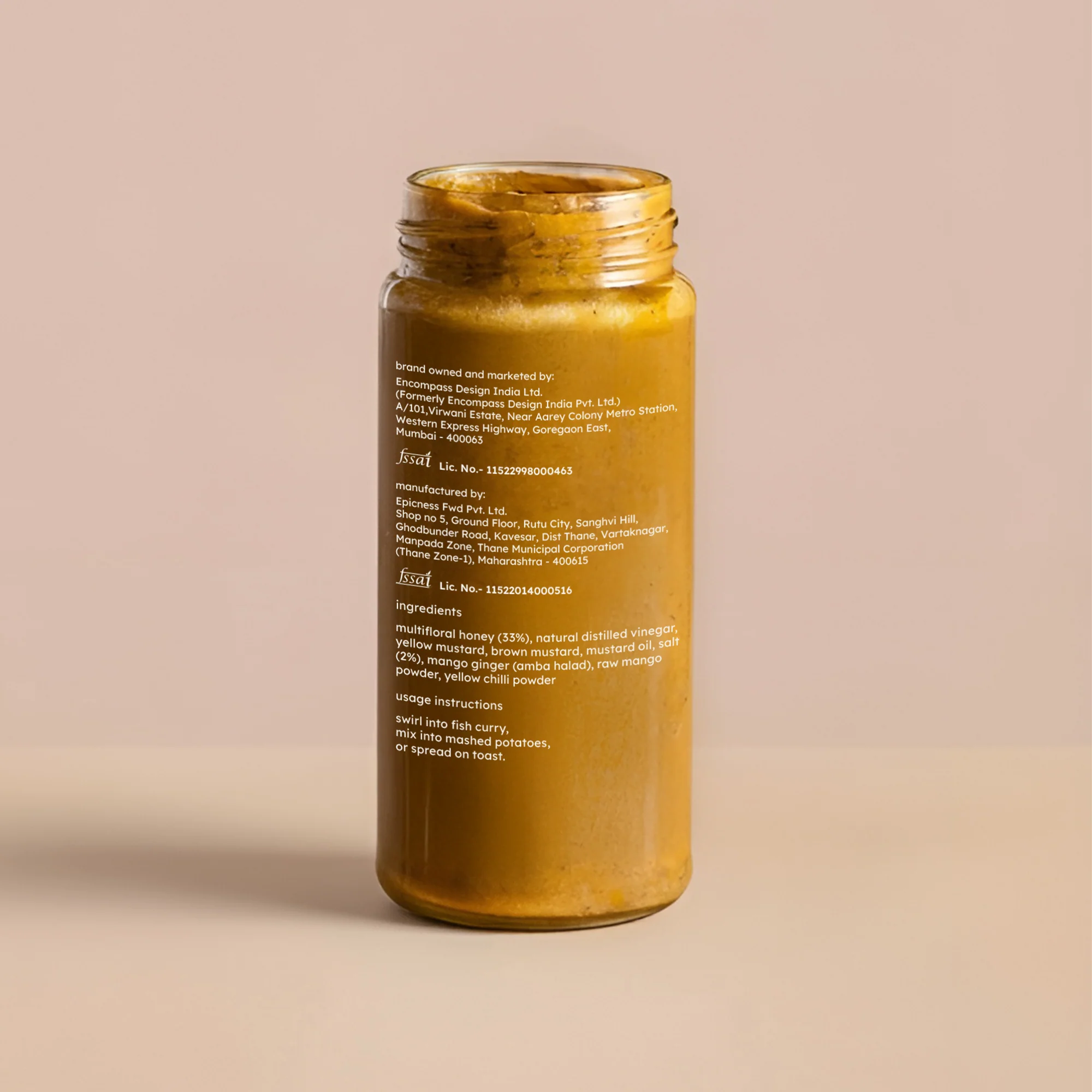 Small Batch Stoneground Yellow Chilli and Honey Mustard, 200g - Image 11
