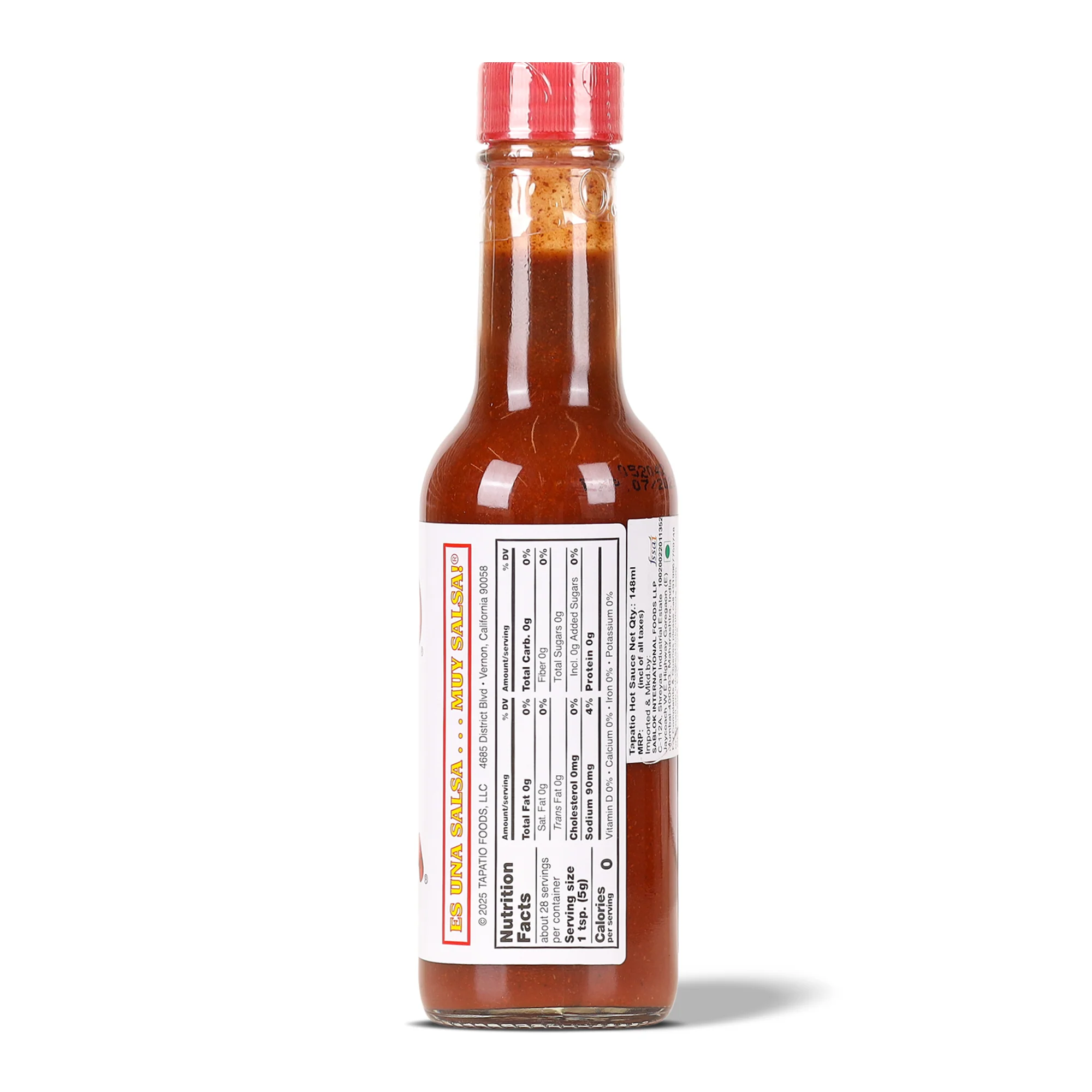 Tapatio Hot Sauce, 148ml ( Mexican-Style Hot Chili Sauce with Red Chilies, Garlic & Spices) - Image 3