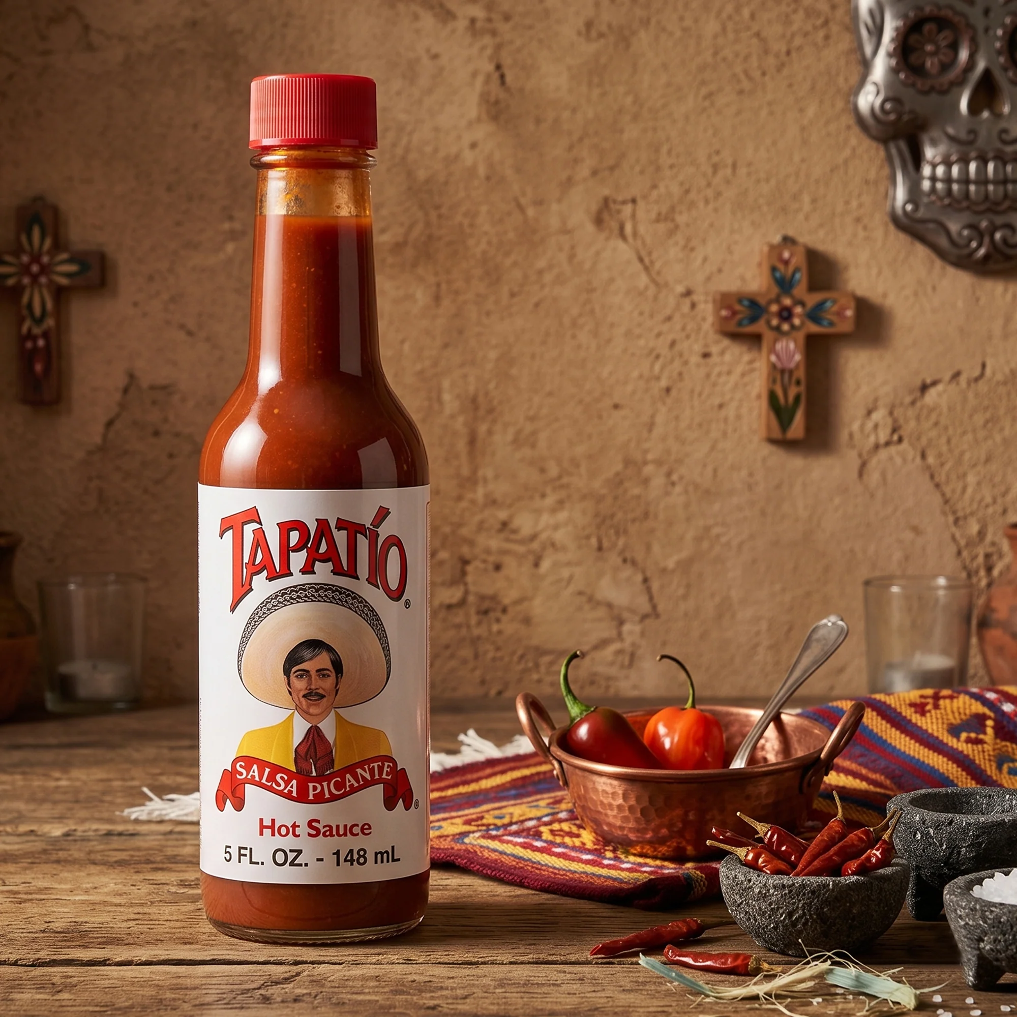 Tapatio Hot Sauce, 148ml ( Mexican-Style Hot Chili Sauce with Red Chilies, Garlic & Spices) - Image 4