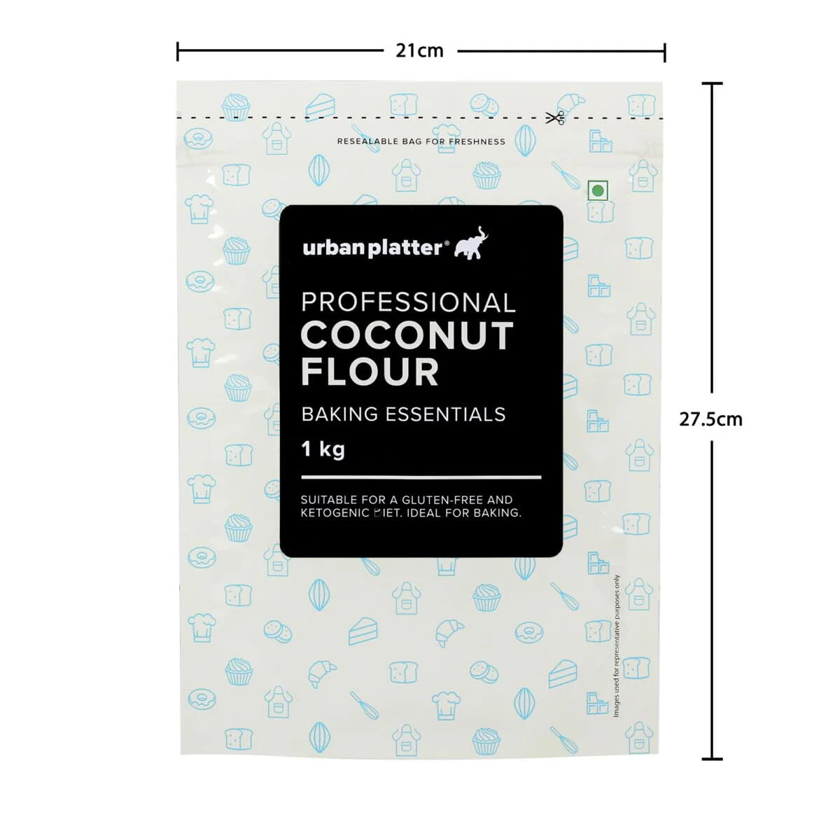 Coconut Flour, 1 Kg [Made with Coconuts from Tamil Nadu, Naturally Gluten-free, Fiber-rich, Paleo friendly, Perfect for baking, making cookies] - Image 3