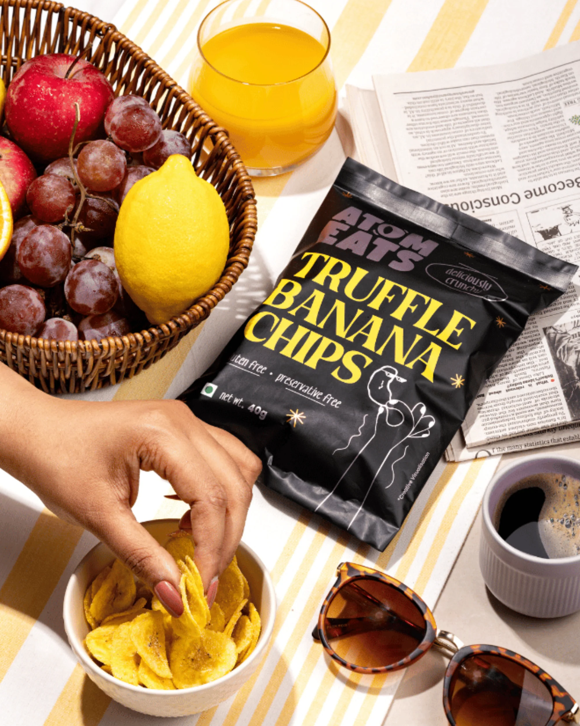 Truffle Banana Chips, 50g (Sweet & Savoury Gourmet Snack, Rich Truffle Flavour, Crispy Banana Chips) - Image 5